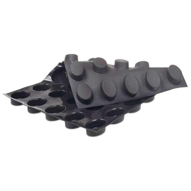 Flexipan 30-Cavity Oval Silicone Baking Molds - Non-Stick Cake, Chocolate, Candy & Dessert Molds for Home Bakers & Professional Chefs - Perfect for Birthday Parties, Weddings & Holiday Baking