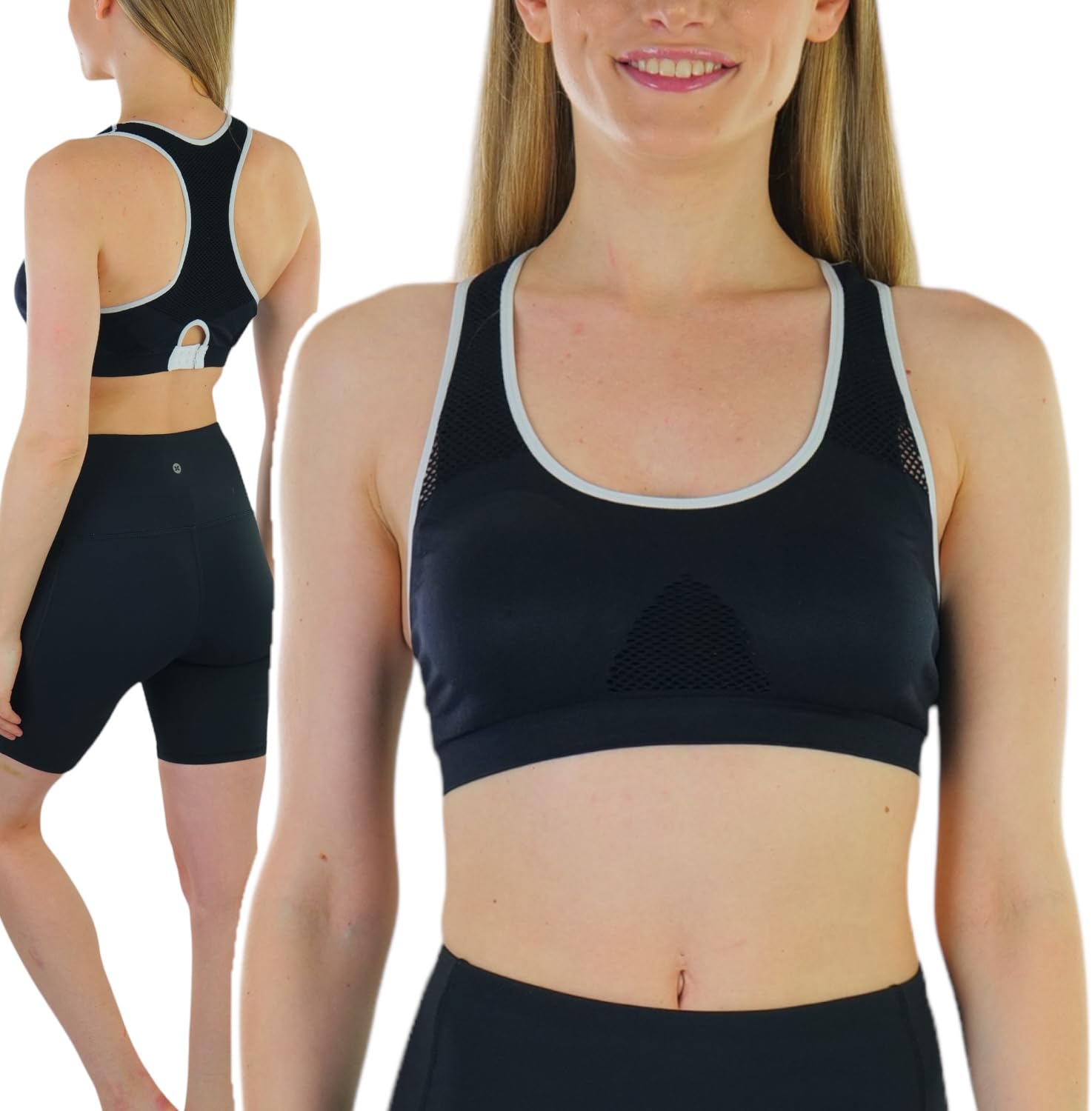 ToBeInStyle Women's Seamless Wire-Free Sports Bras & Bralettes - Supportive Comfort for Yoga, Gym & Everyday Wear