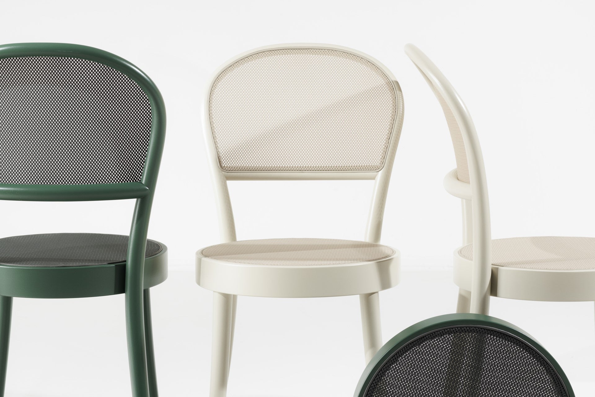 Ton No. 314 Bentwood Chair with Cane or Mesh Seat & Back - Mid-Century Modern Dining Chair for Home & Office