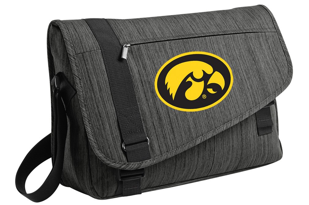 Official University of Iowa Hawkeyes Laptop Messenger Bag - Durable 15.6 Inch College School Bag for Students & Alumni - Perfect for Campus, Work & Travel