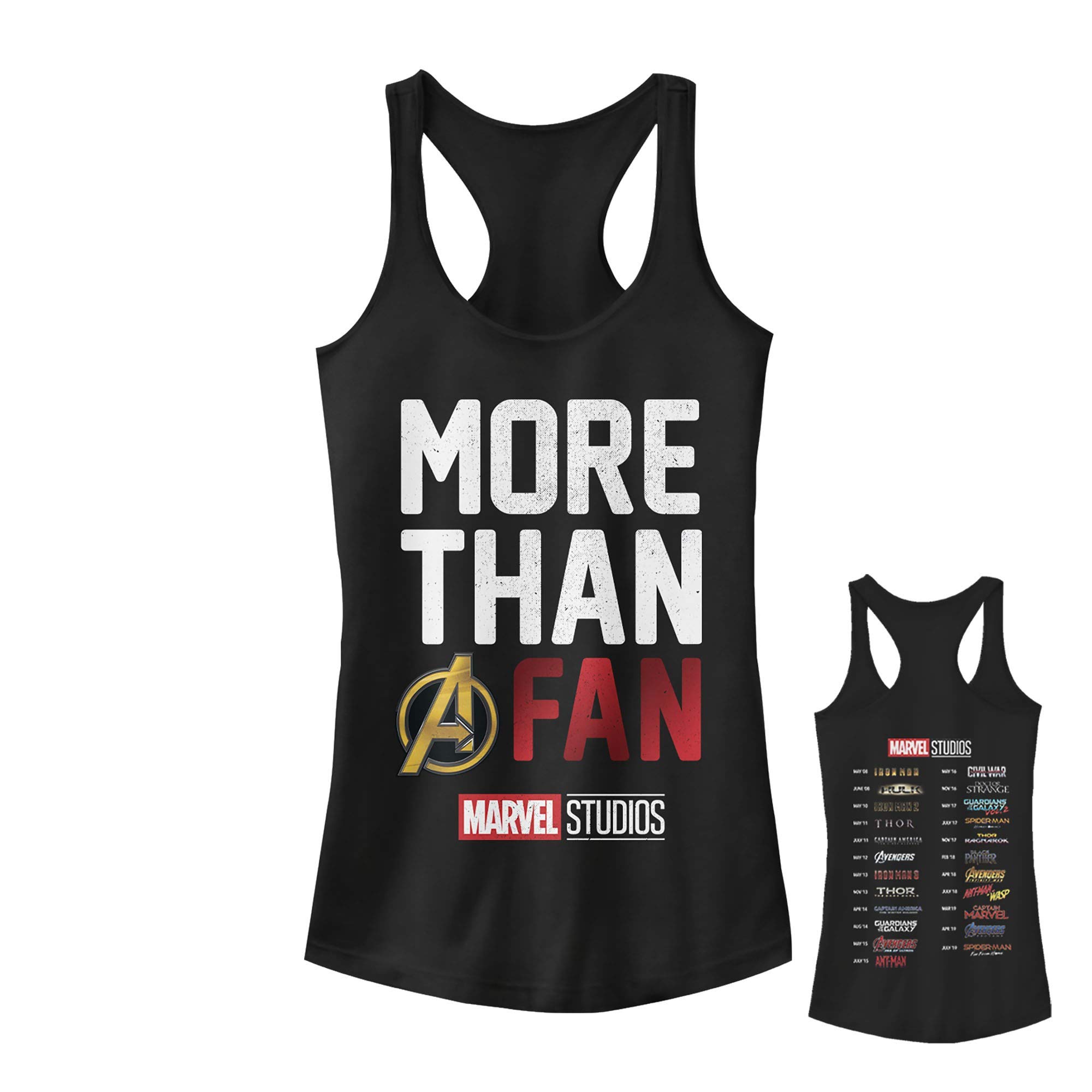 Marvel Junior's More Than a Fan Racerback Tank Top for Kids - Superhero Graphic Tee for Boys & Girls - Perfect for Cosplay, Birthday Parties & Everyday Wear
