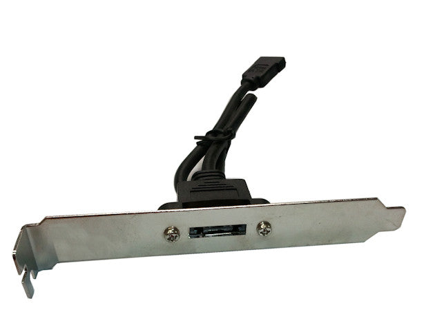 PCI Bracket Converter - Internal SATA to External eSATA II Port Adapter for Motherboard | Perfect for External Hard Drive Enclosures & Data Backup Solutions