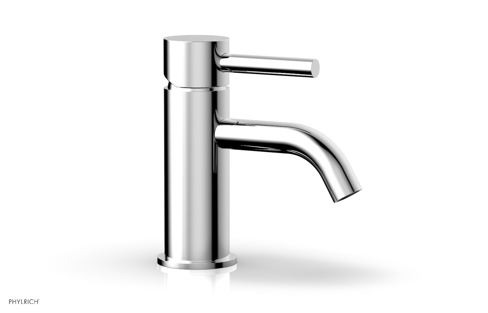 BASIC II Single Hole Bathroom Faucet with Lever Handle - Chrome Finish for Sink Vanity, Modern Waterfall Spout Design - Perfect for Home, Hotel & Restaurant Use