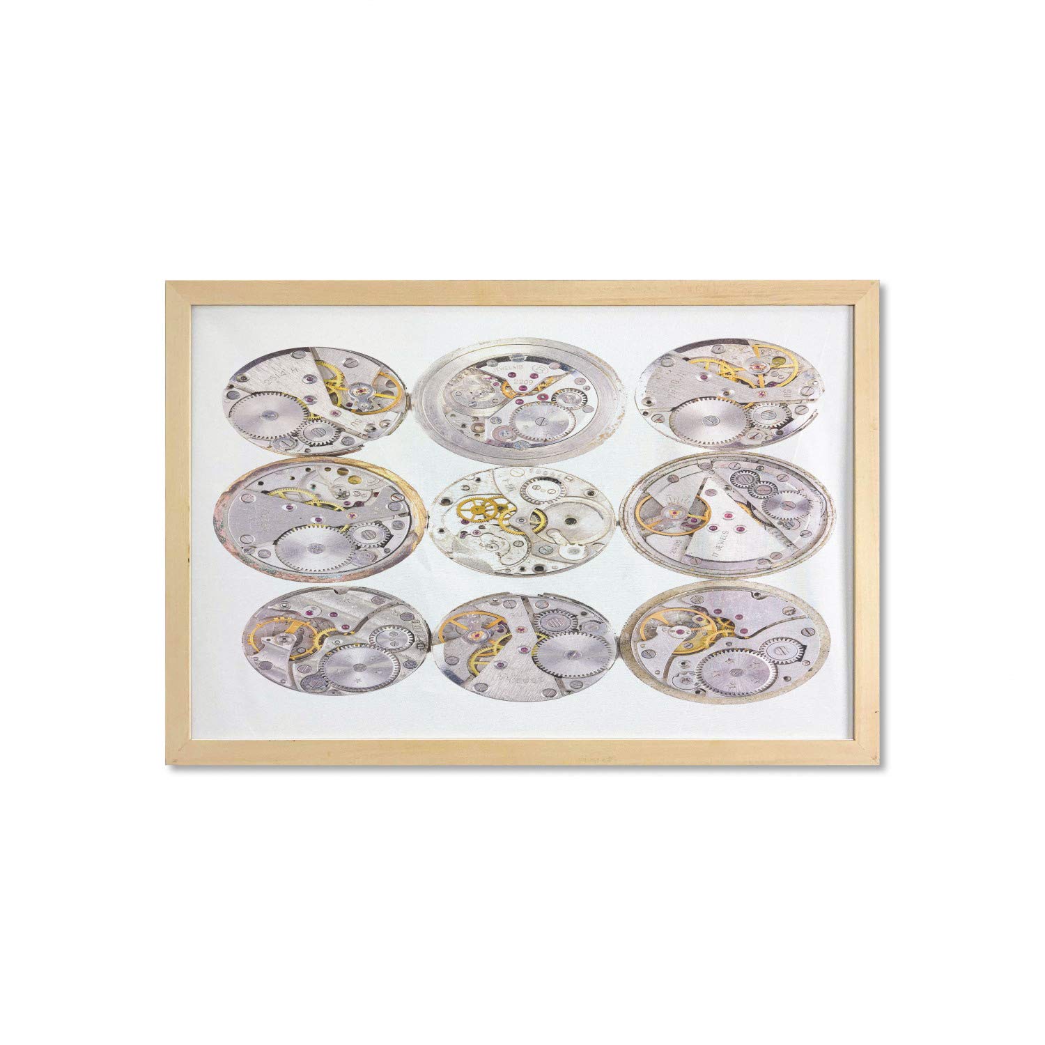 Ambesonne Vintage Clockwork Wall Art - 35