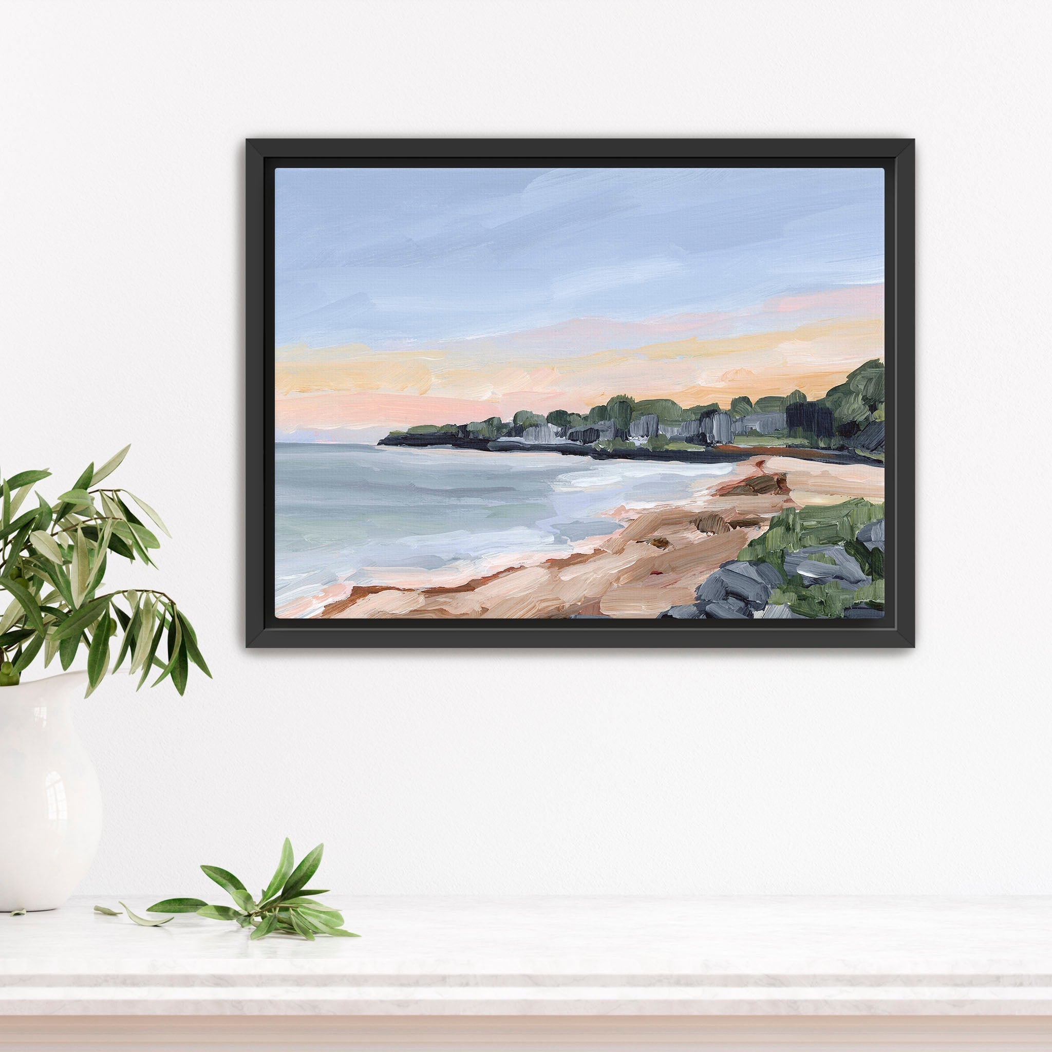 Pacific Cove Art Print - Stunning Ocean Landscape Wall Decor for Living Room, Bedroom & Office | Perfect Coastal Home Decor Gift