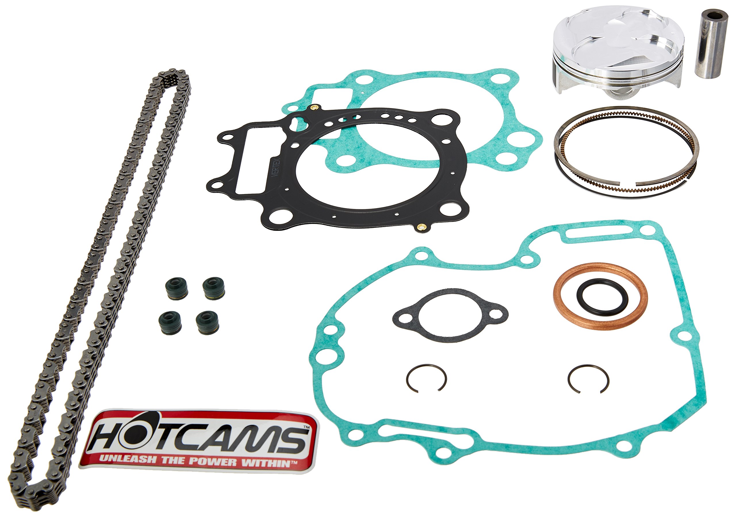 Vertex VTKTC23113C Forged High Compression Piston Kit - Performance Upgrade for Motorcycles, ATVs & Dirt Bikes - High Durability Racing Pistons for Enhanced Engine Power & Efficiency