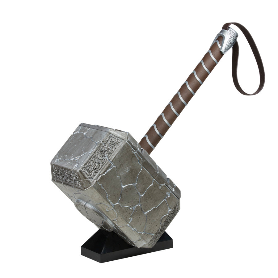 Marvel Legends Series Thor: Love and Thunder Electronic Mjolnir Hammer - Collectible Light and Sound Replica for Fans, Cosplay, and Display