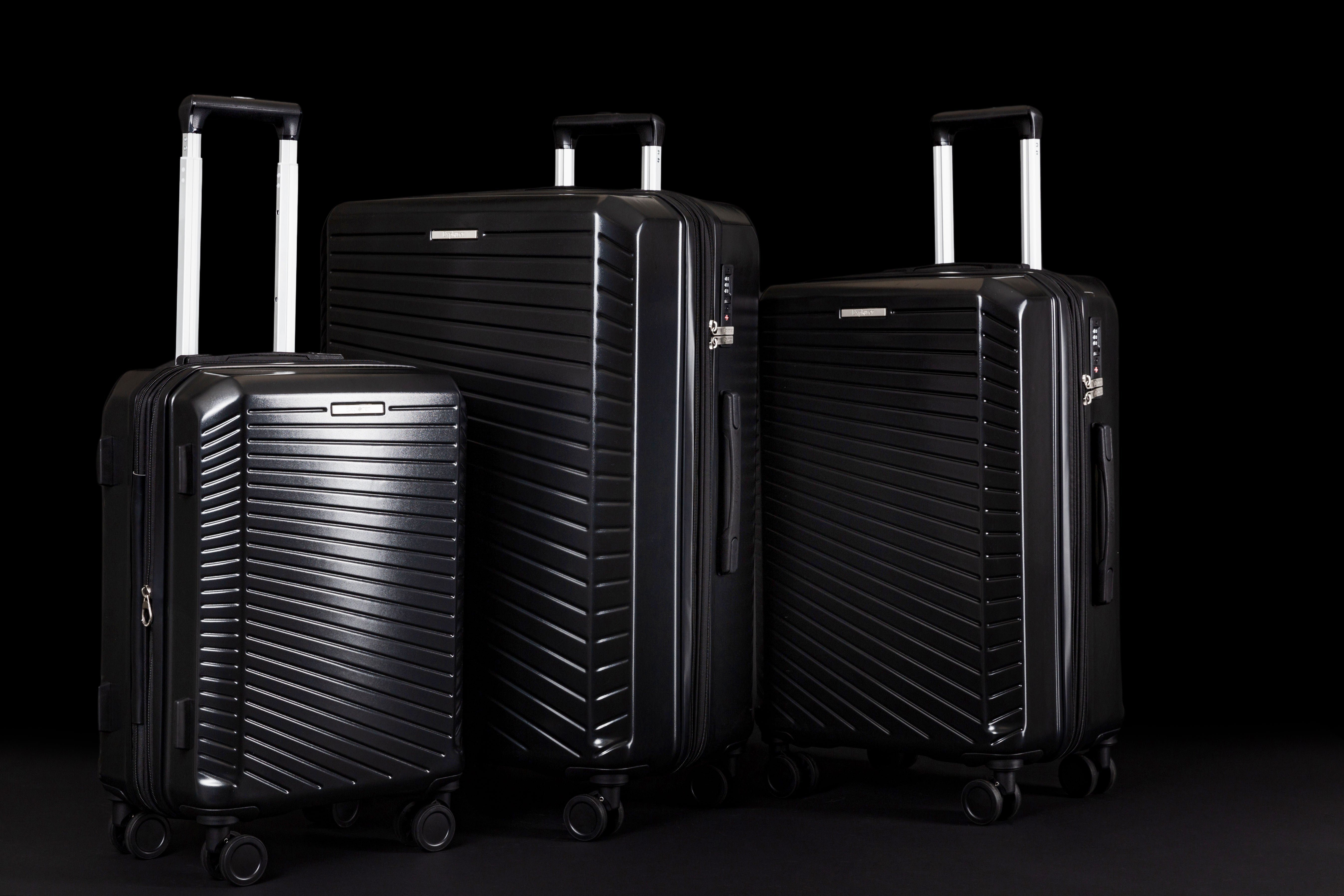 Anti-Theft Expandable 3-Piece Luggage Set with RFID Protection - Lightweight Travel Suitcase for Men & Women - Perfect for Airplane Carry-On, Business Trips & Family Vacations
