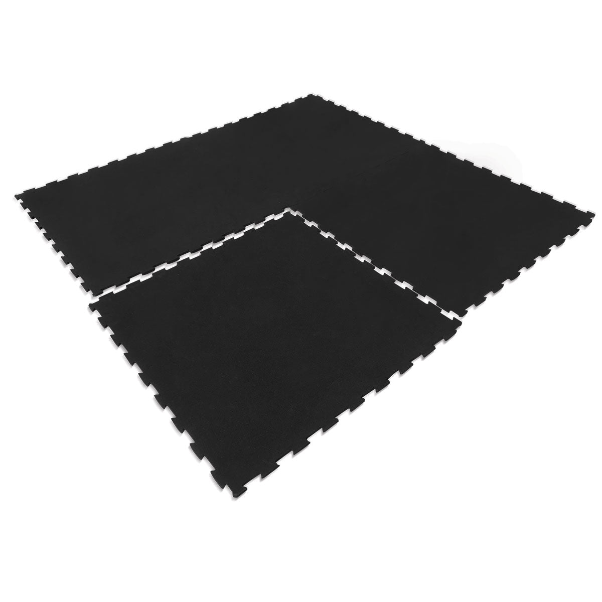 Premium 10mm Thick Interlocking Rubber Gym Floor Tiles - 1m x 1m (Pack of 6) - Heavy Duty Commercial Grade Exercise Mats for Home Gym, Weight Room & Fitness Studio