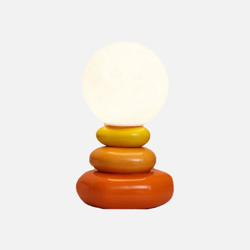 Elegant Egg Moon Ceramic Table Lamp - Modern Nightstand & Bedside Lighting for Bedroom, Living Room, and Office Decor