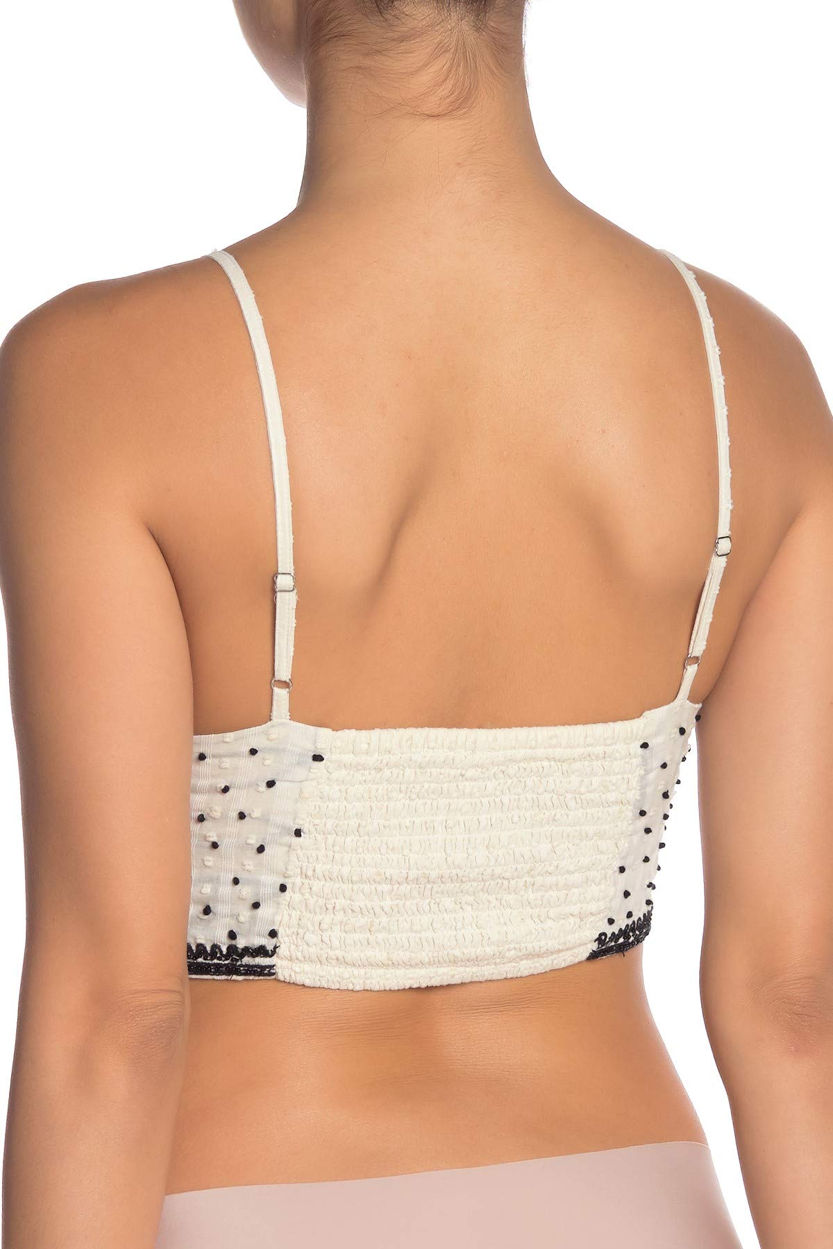 Free People Women's Beaded Sleeveless Crop Top - Boho Summer Blouse for Beach, Music Festivals & Casual Outings