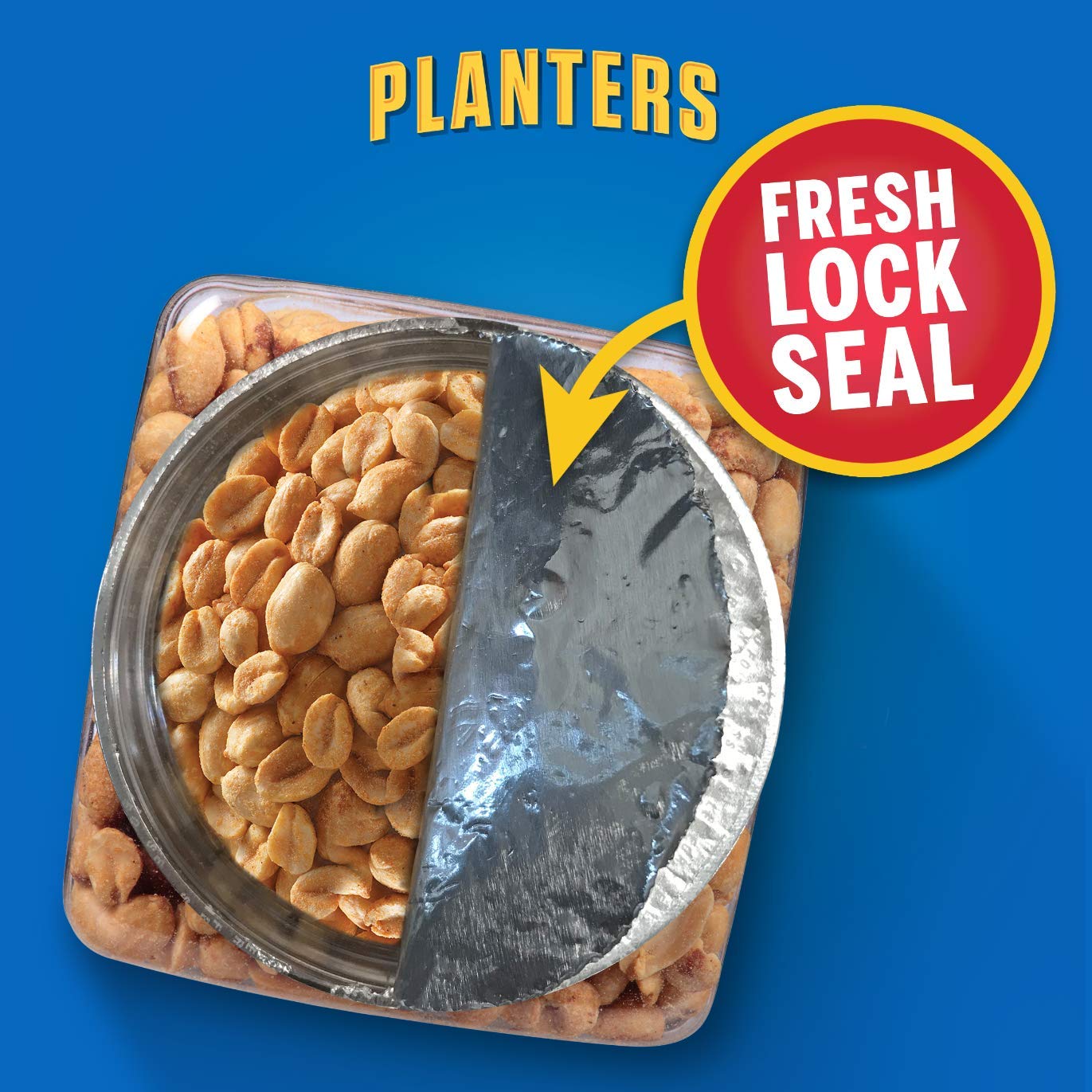 Dry Roasted Peanuts with Sea Salt - 2 LB 2.5 oz (Pack of 3) | Planters | Healthy Snacks for Office, Travel & Parties | Crunchy Protein Snack for Adults & Kids