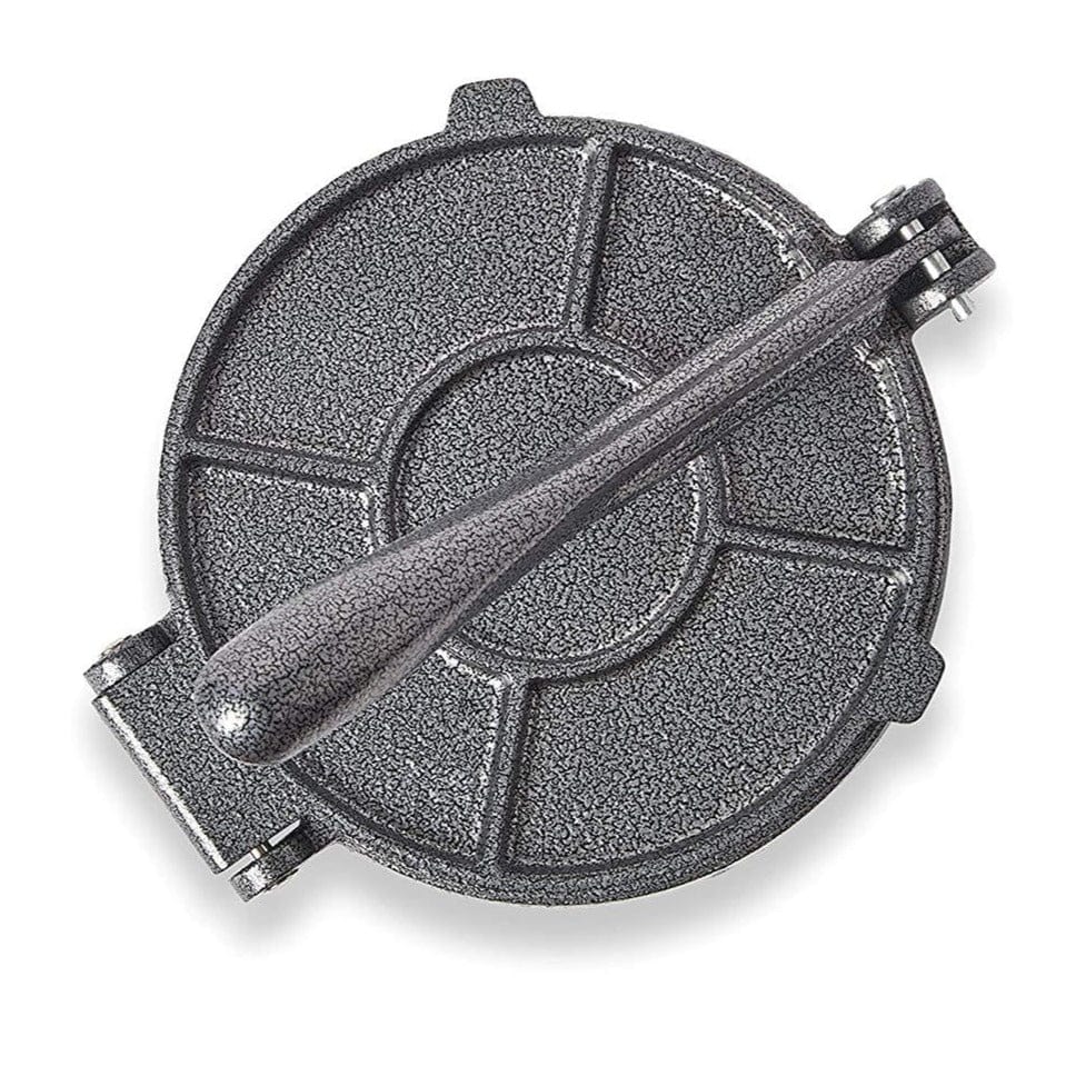 Premium Cast Iron Tortilla Press - Heavy Duty Manual Flour & Corn Tortilla Maker for Authentic Mexican Cuisine - Perfect for Home Cooking, Restaurants & Taco Nights