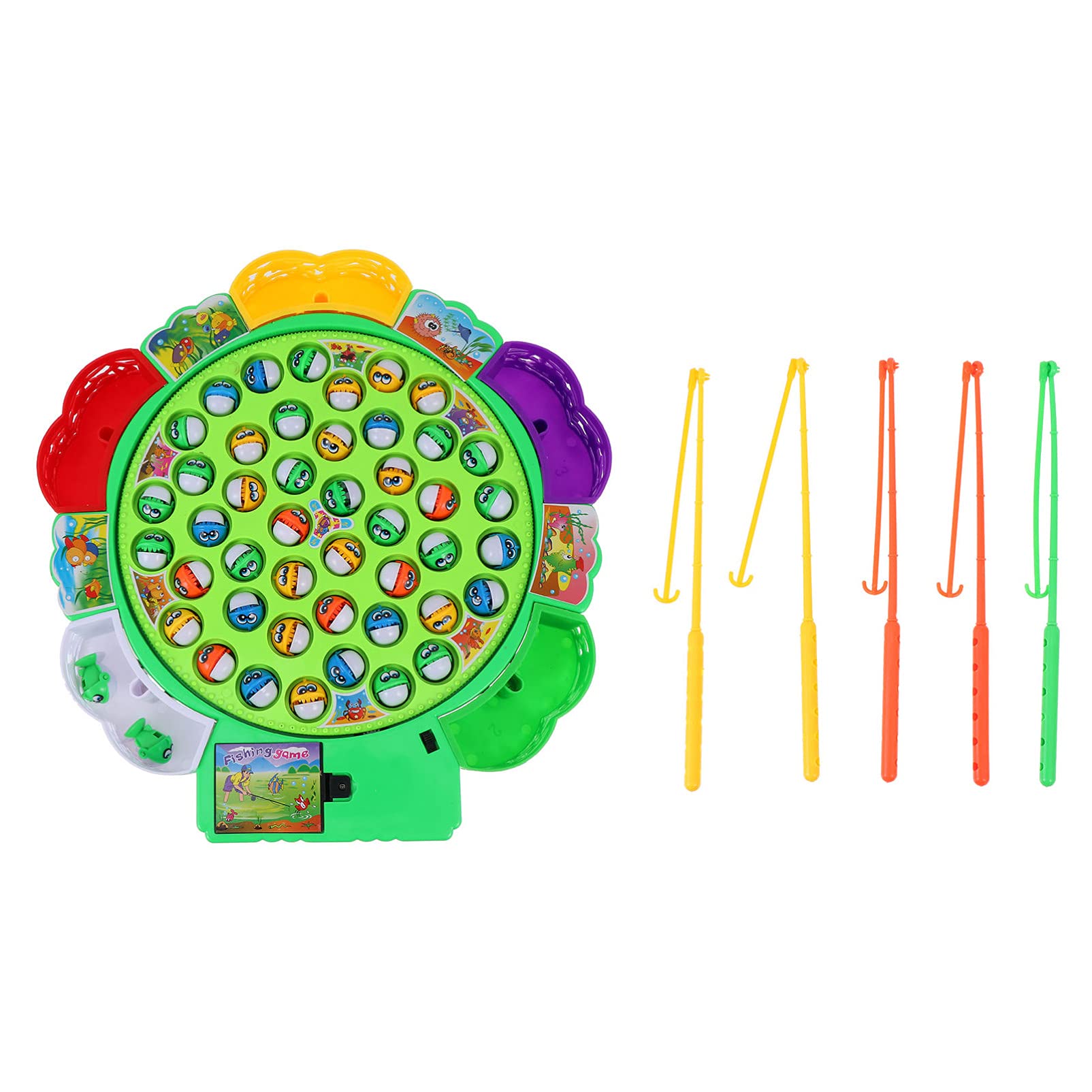 Balacoo Interactive Fishing Game Toy Set with Rotating Board - Fun Toddler Fish Catching Game for Parent-Child Bonding, Educational Gift for Kids (Colorful) - Perfect for Birthday Parties, Preschool Learning & Family Game Nights