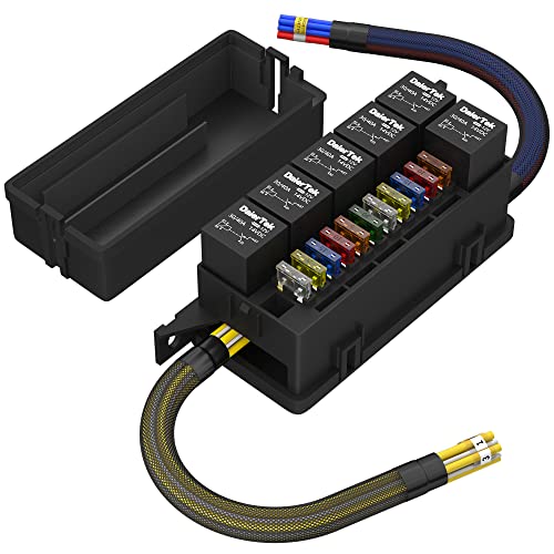 6 Relays and 11 Way Fuses