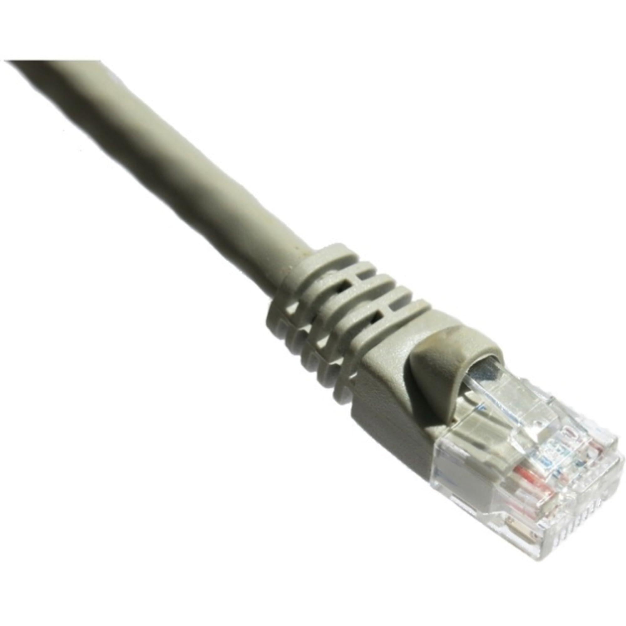 Axiom 100FT CAT6A Gray Molded Boot Ethernet Cable - High Speed Internet Network Cable for Gaming, Streaming & Office Use