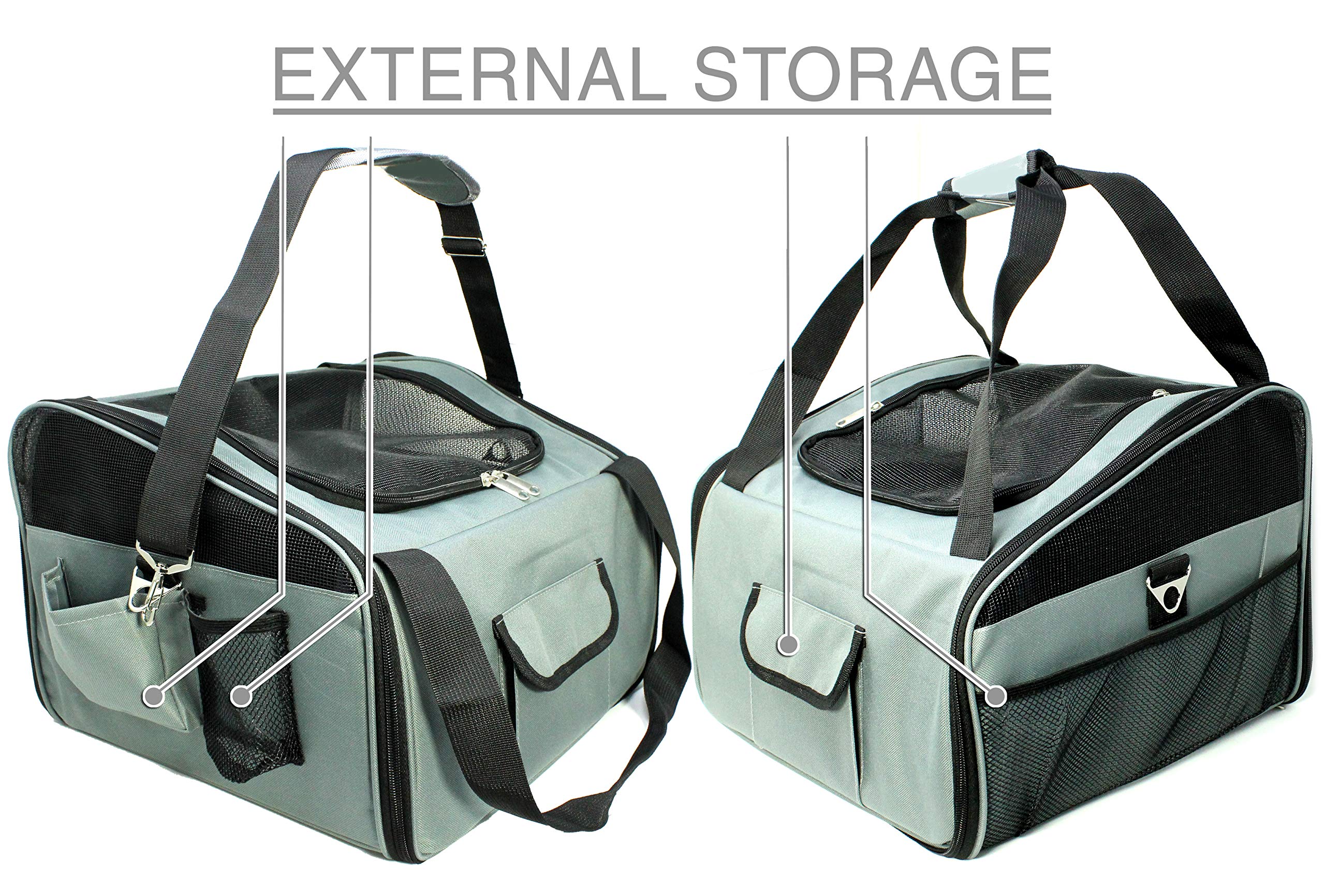 VViViD Pet Car Travel Accessories - Dog Booster Seat & Travel Carrier Bag for Small to Medium Dogs - Perfect for Road Trips & Vet Visits