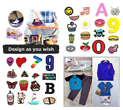 Blue Kiss Sexy Lips Mouth Bite Cartoon Embroidery Patch - Iron On & Sew On Badge for Jeans, Jackets, Polo Shirts, Hats & Backpacks - Fun DIY Accessory for Fashion & Costume Design
