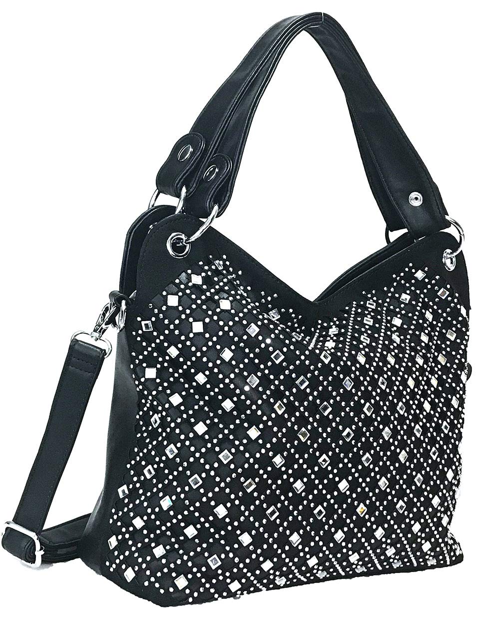 Zzfab Rhinestone Bling Purse - Sparkling Mirror Clutch for Women | Perfect for Parties, Weddings & Evening Events