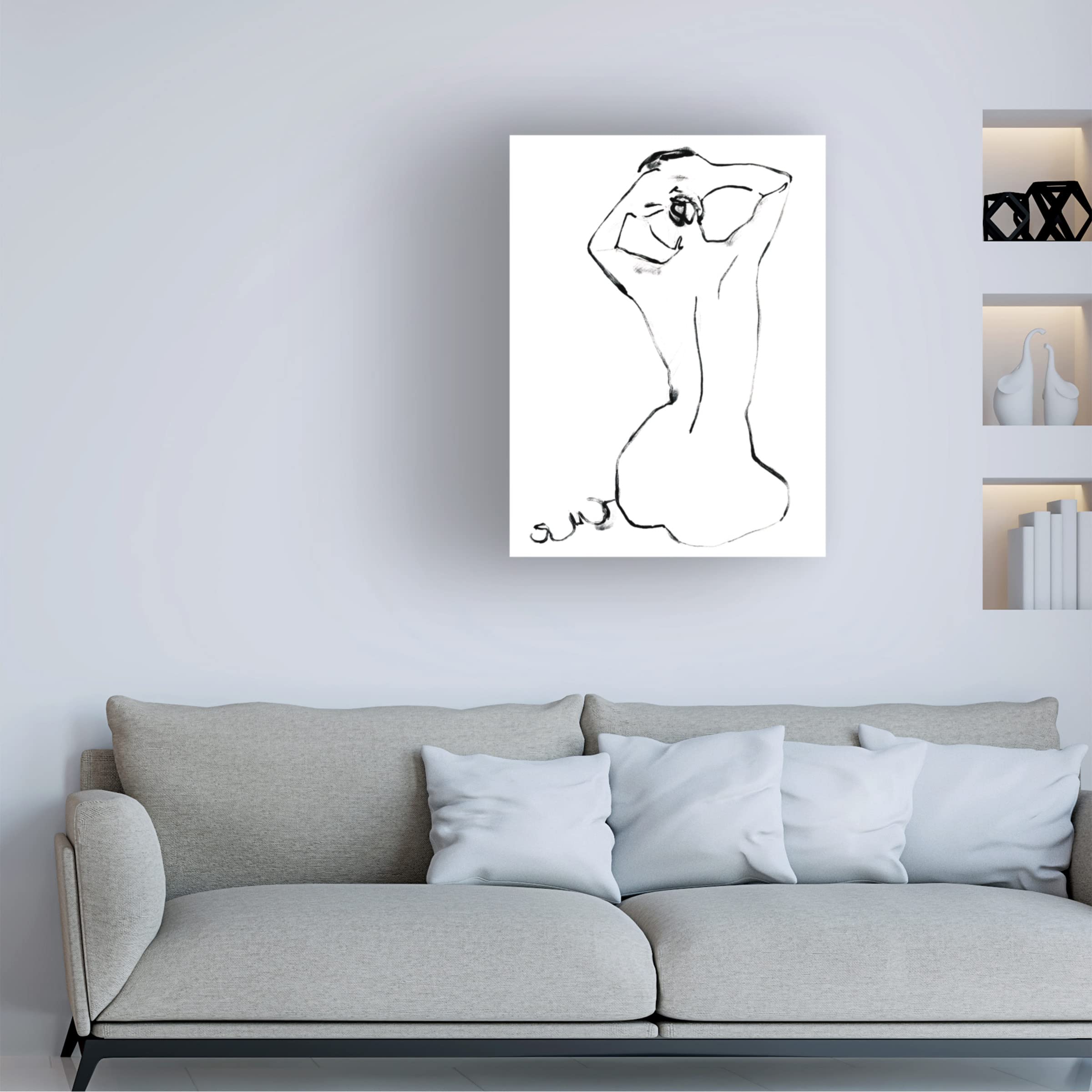 Fixing the Bun I Canvas Art Print by Jennifer Paxton Parker - Modern Home Decor for Living Room, Bedroom & Office Wall Art