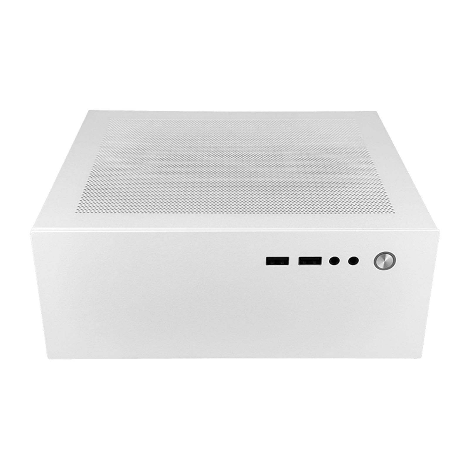 Compact Gaming PC Case - Small Desktop Computer Chassis for Table | Mini ATX Tower Case for Students, Home & Gamers | Perfect for Small Spaces, Gaming Setups & Home Offices