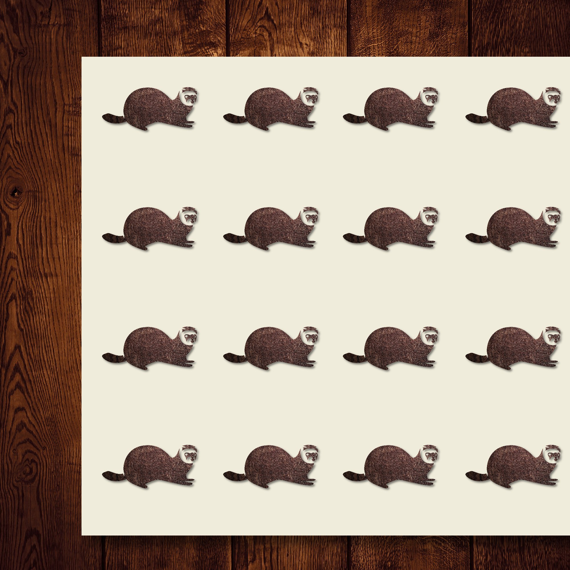 Ferret Stickers for Scrapbooking - 30 Pack 1.5 Inch Cute Rodent Animal Decals - Perfect for DIY Crafts, Party Favors, Journals & School Projects - Item 218404 - Great for Kids' Activities, Planner Decor & Gift Wrapping