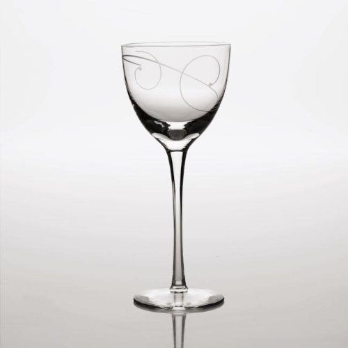 Noritake Eternal Wave Wine Glasses Set of 4 - Elegant Crystal Stemware for Red & White Wine - Perfect for Dinner Parties, Weddings & Home Entertaining