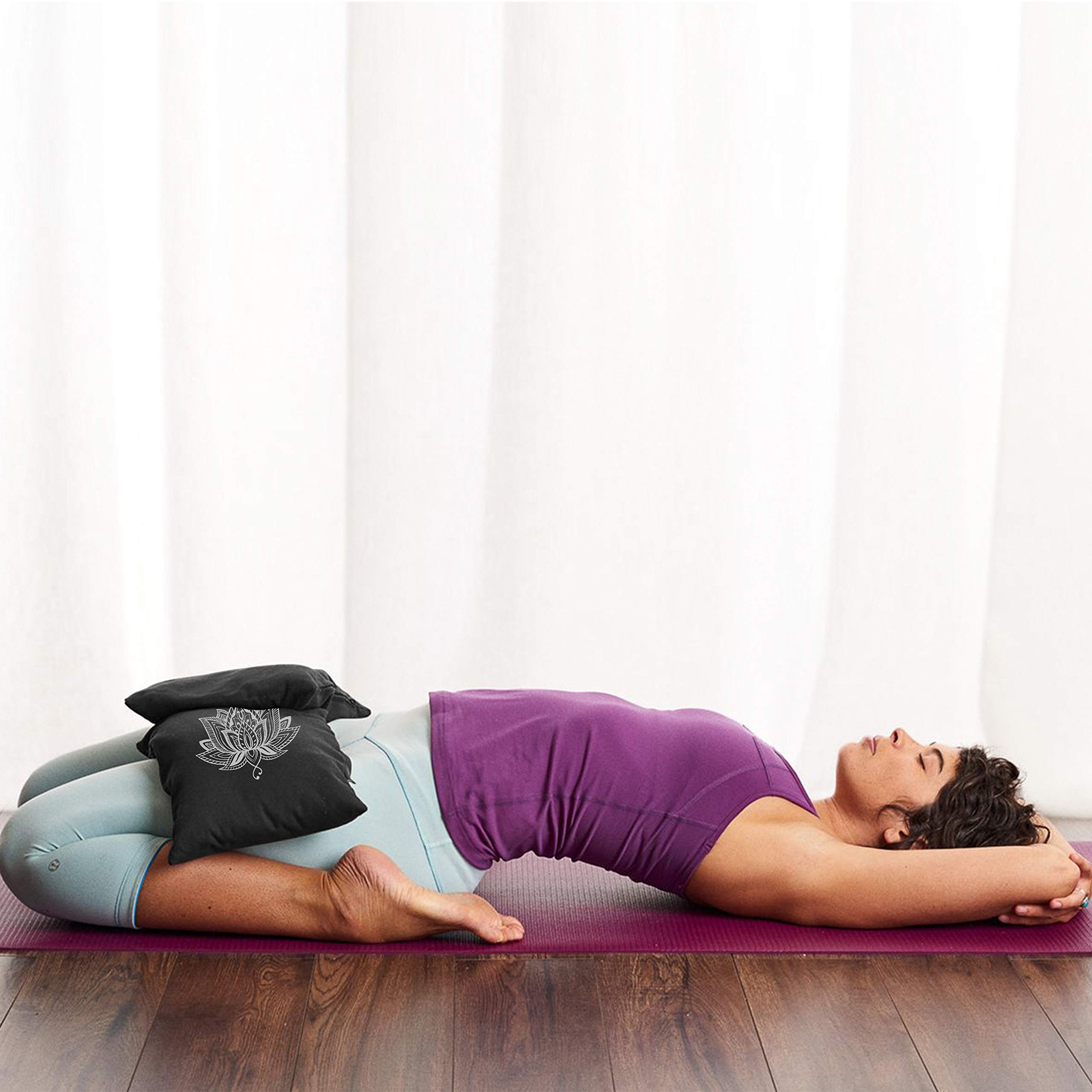 Unfilled Cotton Yoga Sand Bag for Yoga Weights & Resistance Training - Perfect for Home Workouts, Strength Training & Fitness Accessories