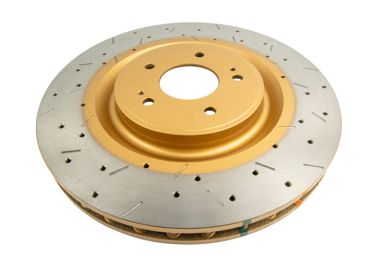 DBA 08+ Mitsubishi Lancer Evolution X Front Drilled & Slotted 4000 Series Brake Rotors - High Performance Braking for Street & Track Racing