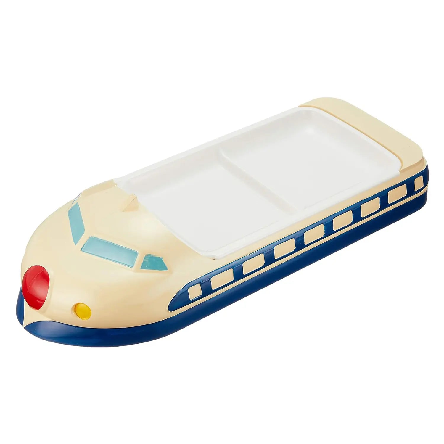 High-Quality EBM ABS Resin Kids Plate with Shinkansen Design - Durable, BPA-Free, and Dishwasher Safe - Perfect for Children's Meals, Snacks, and Lunchboxes