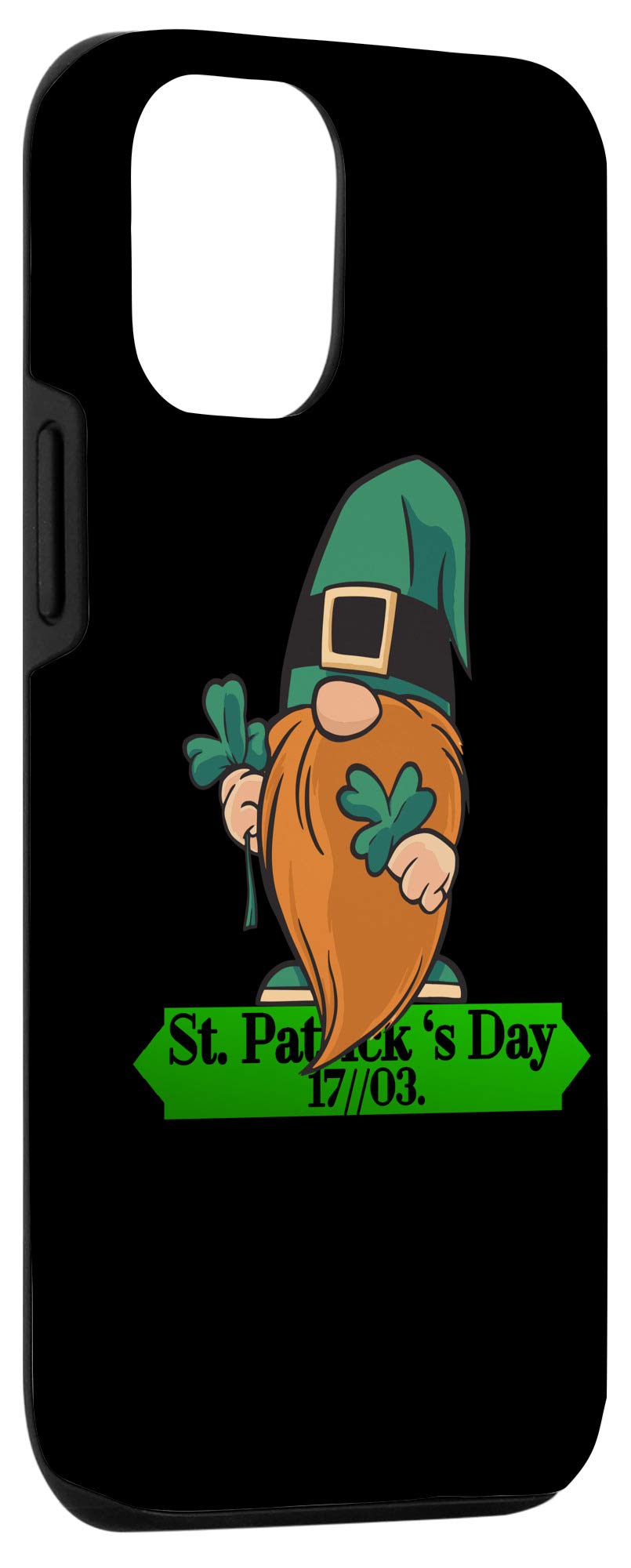 iPhone 12/12 Pro St. Patrick's Day Case - Lucky Leprechaun & Cute Gnome Design | Perfect for St. Paddy's Celebrations & Irish-Themed Parties