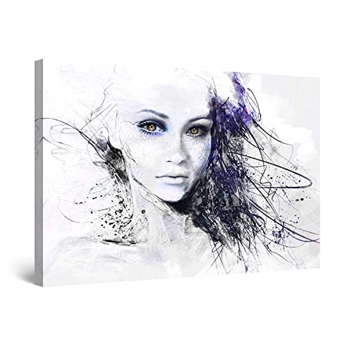 Purple Abstract Woman