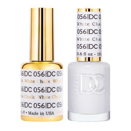 DND DC Gel Polish Set - White Chalk 56 | Long-Lasting Nail Polish Kit for Manicures & Pedicures | Perfect for Salon, Home Use & DIY Nail Art
