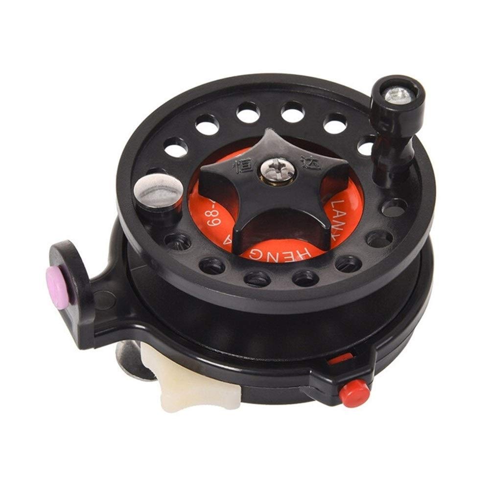 Premium Mini Fly Fishing Reel with Ball Bearings - Lightweight Carp & Ice Fishing Reel - HD68 4B Color - Perfect for Freshwater, Saltwater & Stream Fishing Adventures