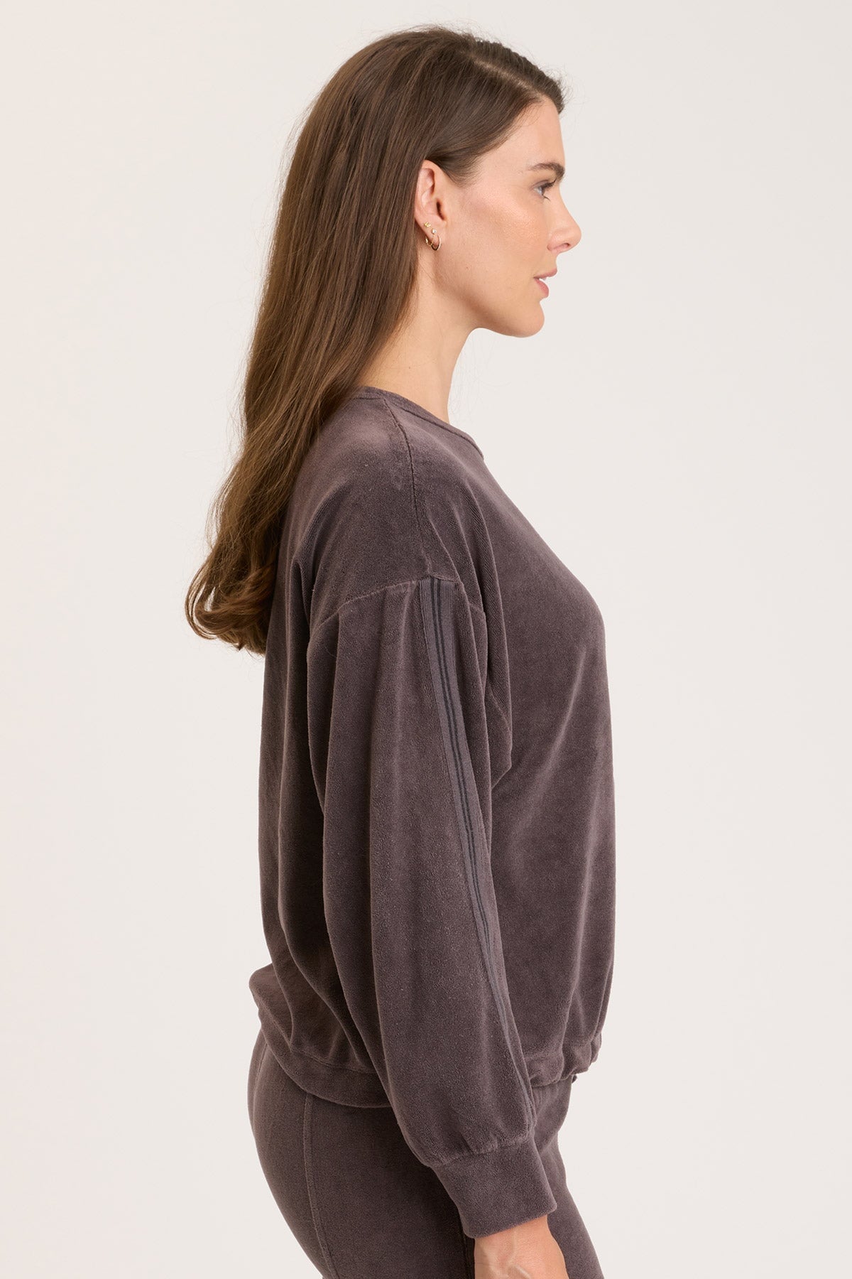 Stylish Rugby Stripe Dottie Sweatshirt for Women | Cozy Pullover Casual Wear | Perfect for Fall, Winter & Game Day Outfits