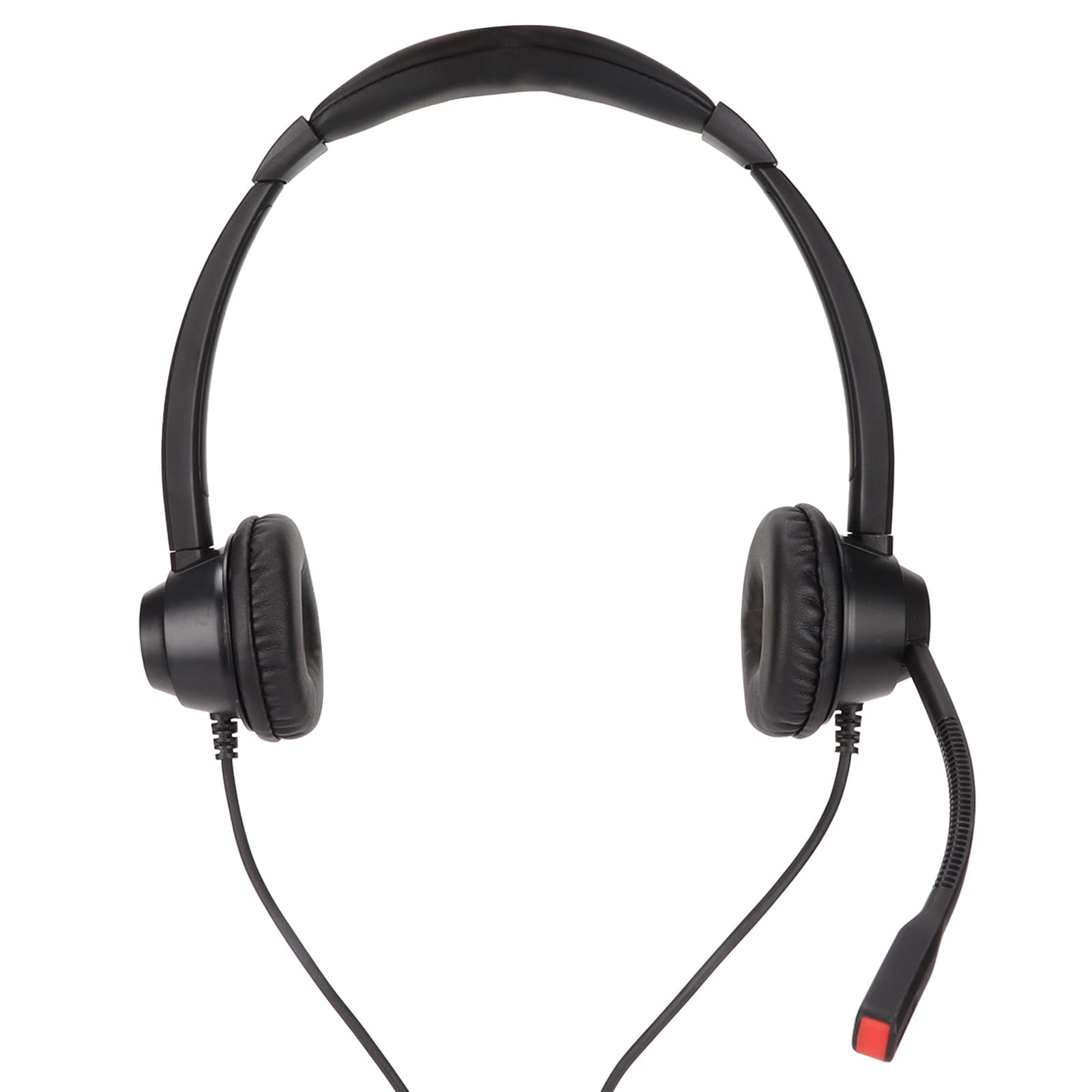 Kadimendium Business Headset with Noise Cancelling - 3.5mm Wired Call Center Headset with Soft Earpads, Volume Control & Mute Mic for Telemarketing, Customer Service & Office Use