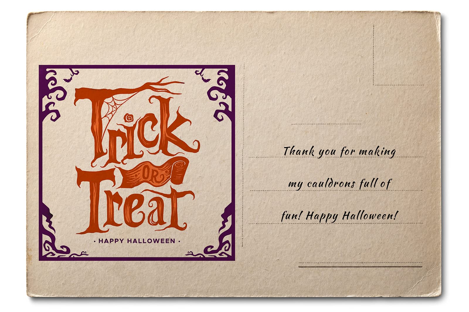 Halloween Trick or Treat Clear Stamps for Card Making, Scrapbooking & DIY Crafts - Spooky Words Transparent Silicone Stamps for Embossing, Album Decorations - Perfect for Halloween Cards, Party Invitations & Scrapbook Pages