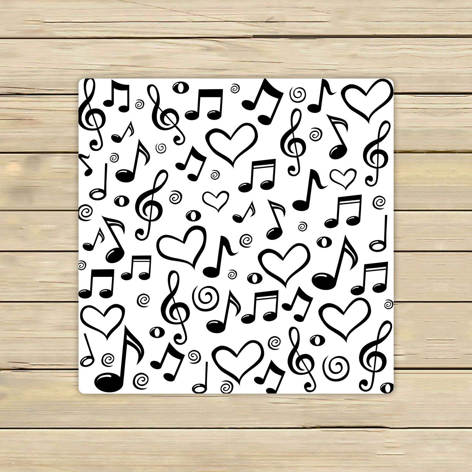 ABPHQTO Musical Notes Pattern Towels - 13x13 Inch Soft Absorbent Beach, Bath, Pool, Sports & Travel Hand Towel - Perfect for Gym, Yoga, Spa & Outdoor Activities