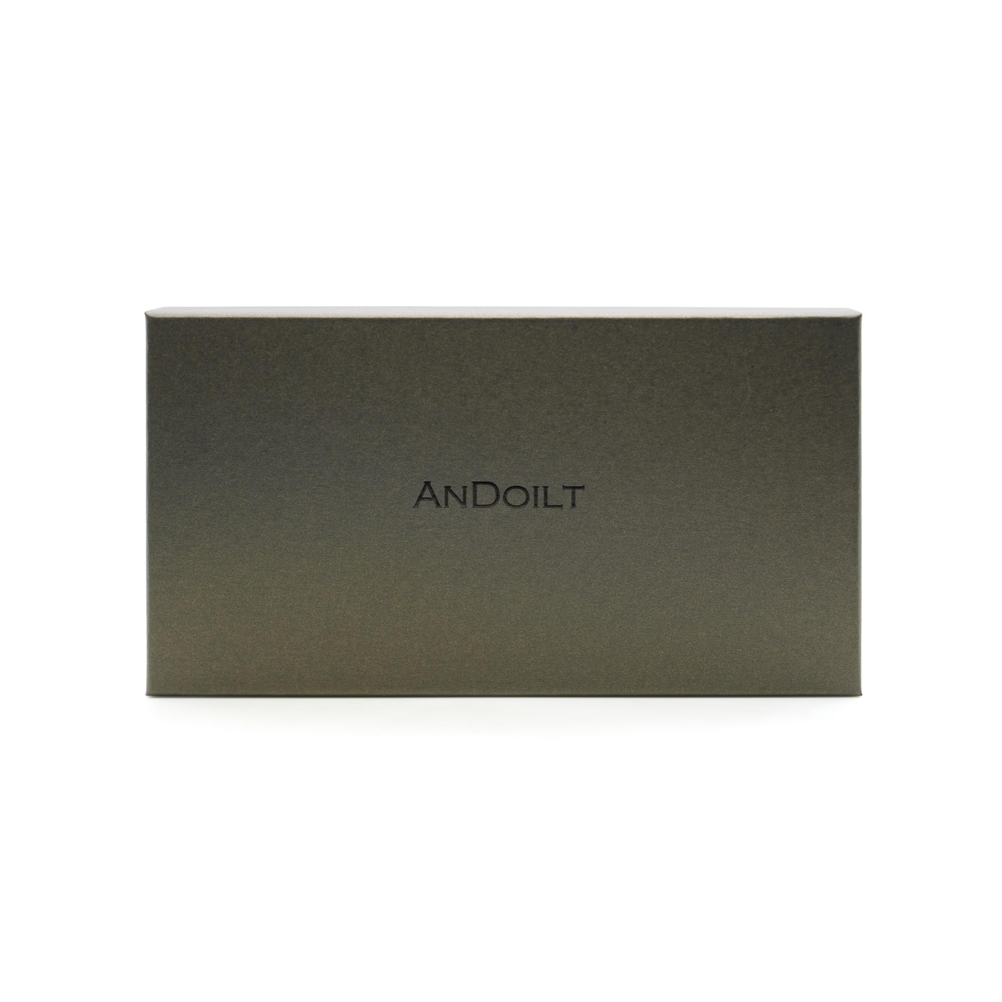 ANDOILT Women's Genuine Leather RFID Blocking Wallet - Slim Credit Card Holder with Zipper Coin Pocket & Phone Slot | Perfect for Travel, Shopping and Everyday Use