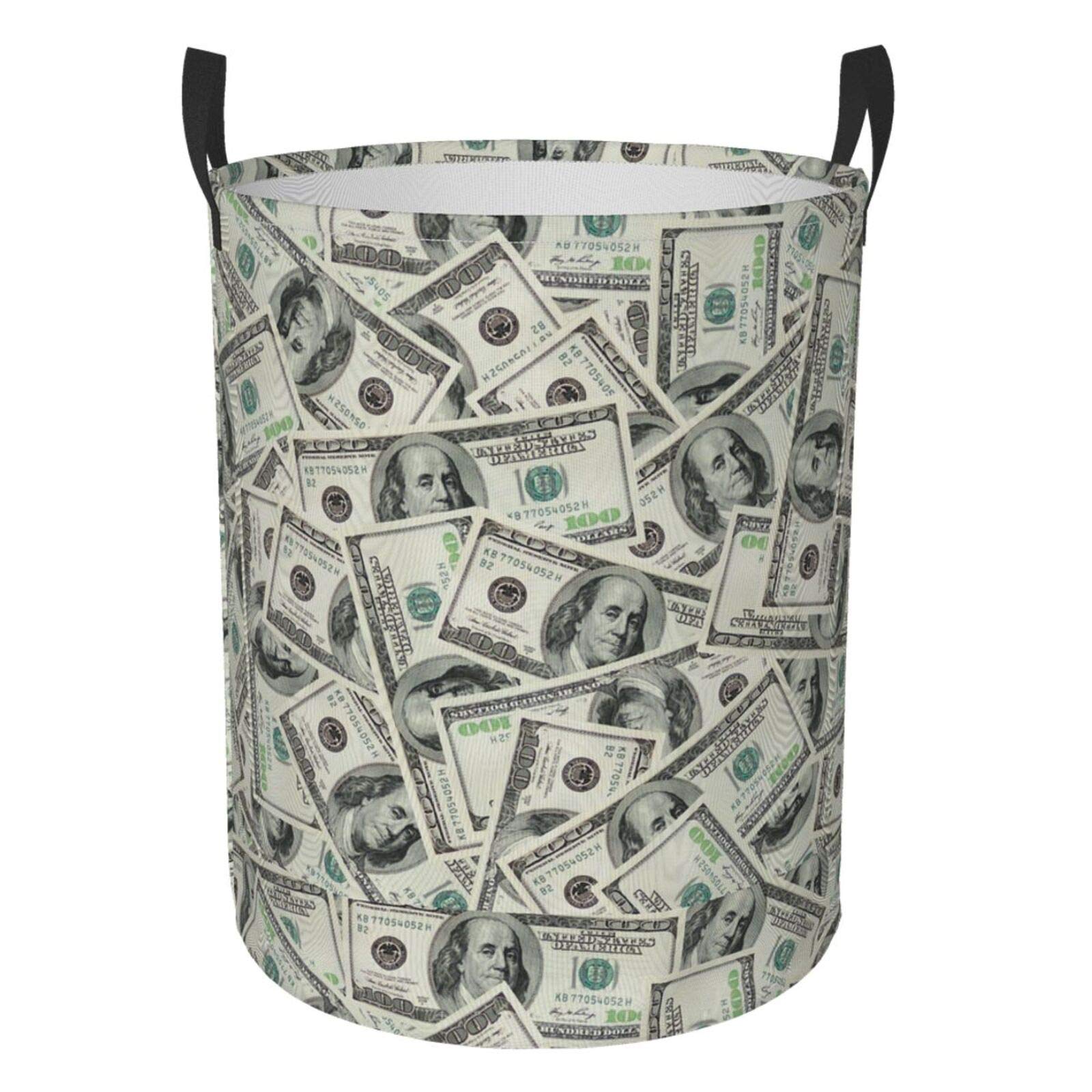 Foldable Laundry Basket with Handle - Waterproof Fabric Hamper for Clothes, Toys & Bathroom Storage - Large Collapsible Organizer Bin for Dirty Laundry, Bedroom & Dorm Room Essentials