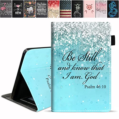 Blue Glitter Quote Bible Verse Psalm 46:10