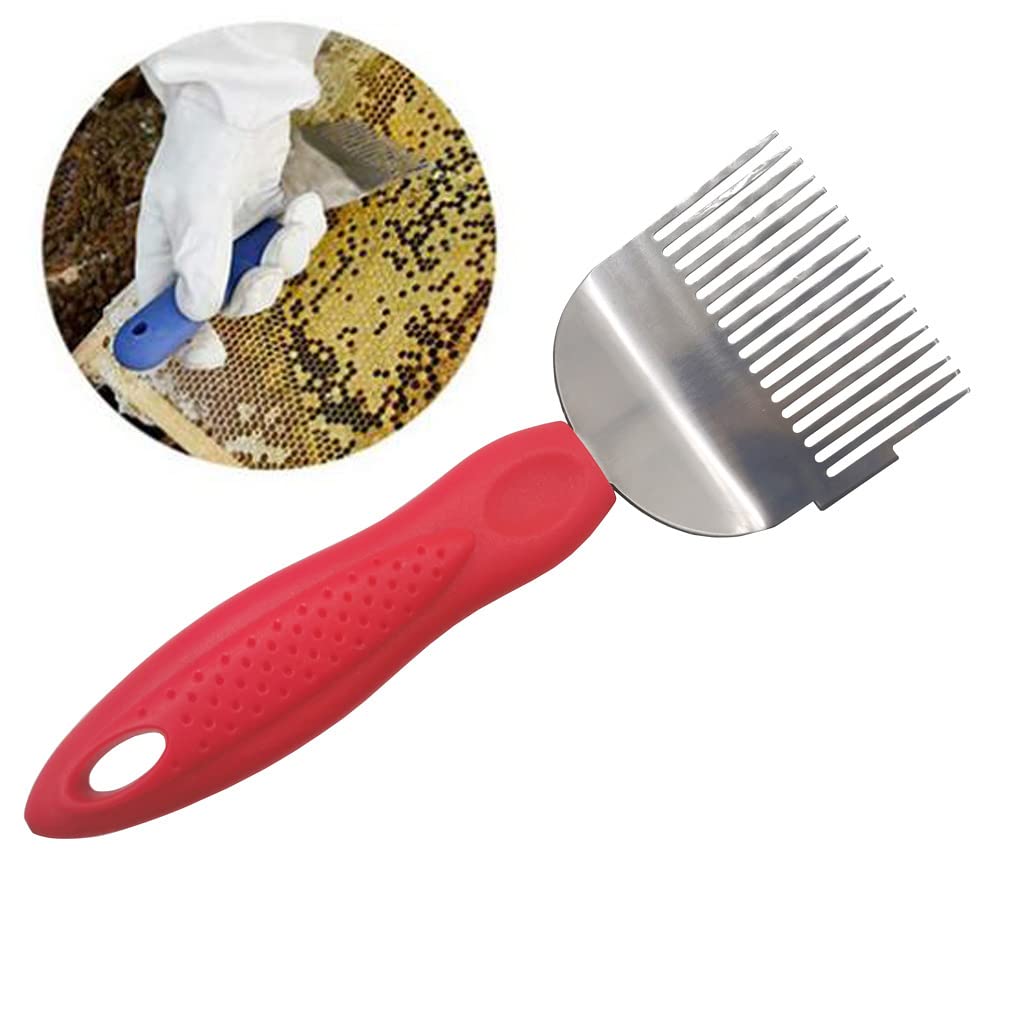 Stainless Steel Honey Uncapping Fork Knife - Beekeeping Tool for Honeycomb Scraping, Wax Removal & Honey Extraction | Durable Beekeeper Equipment for Wooden & Plastic Frames | Perfect for Home Beekeepers & Commercial Apiaries