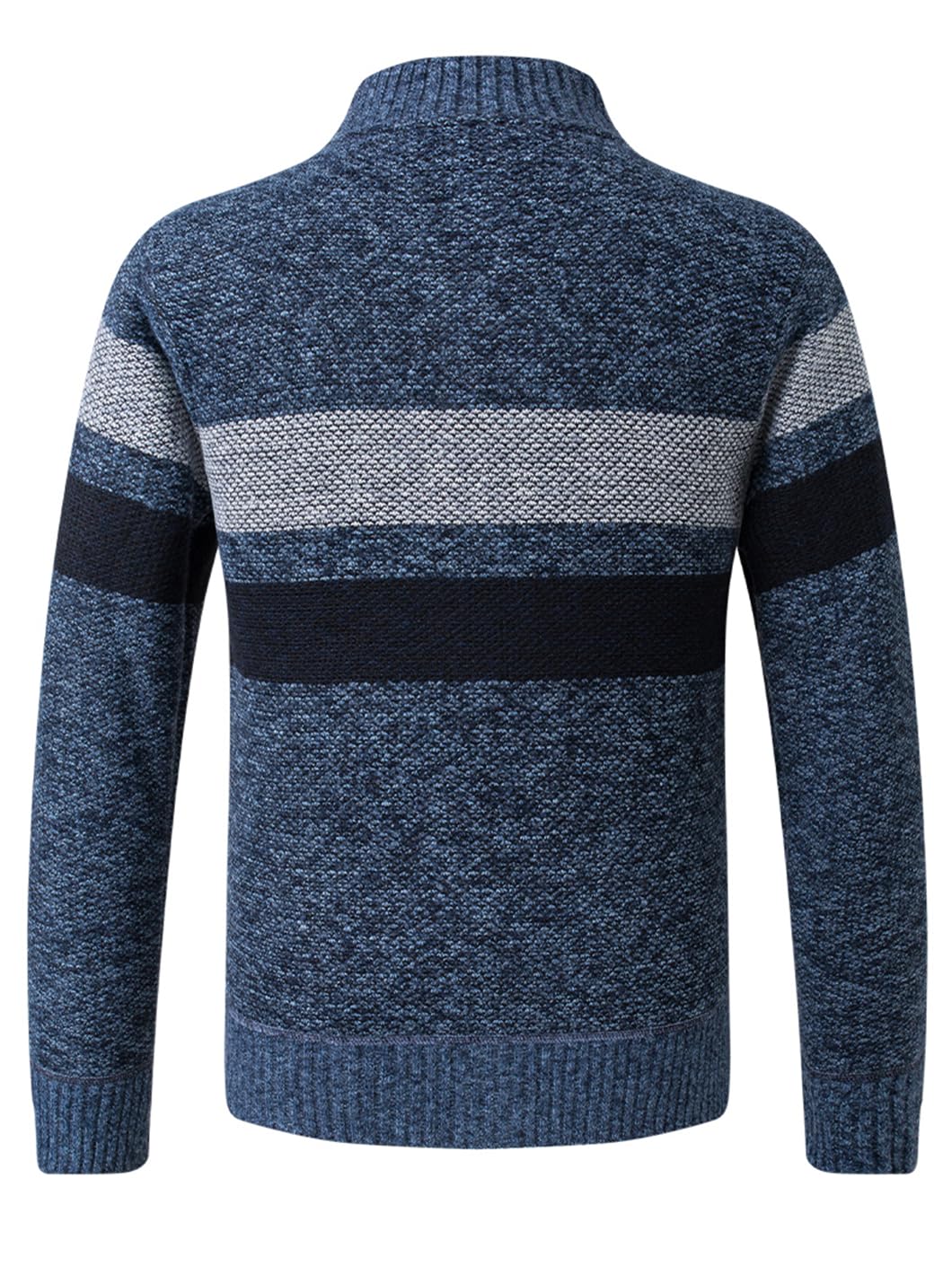 Men's Knitted Winter Fleece Warm Sweater Jacket Slim Cardigan for Everyday Wear - Perfect for Casual Outings, Office & Cold Weather Layering