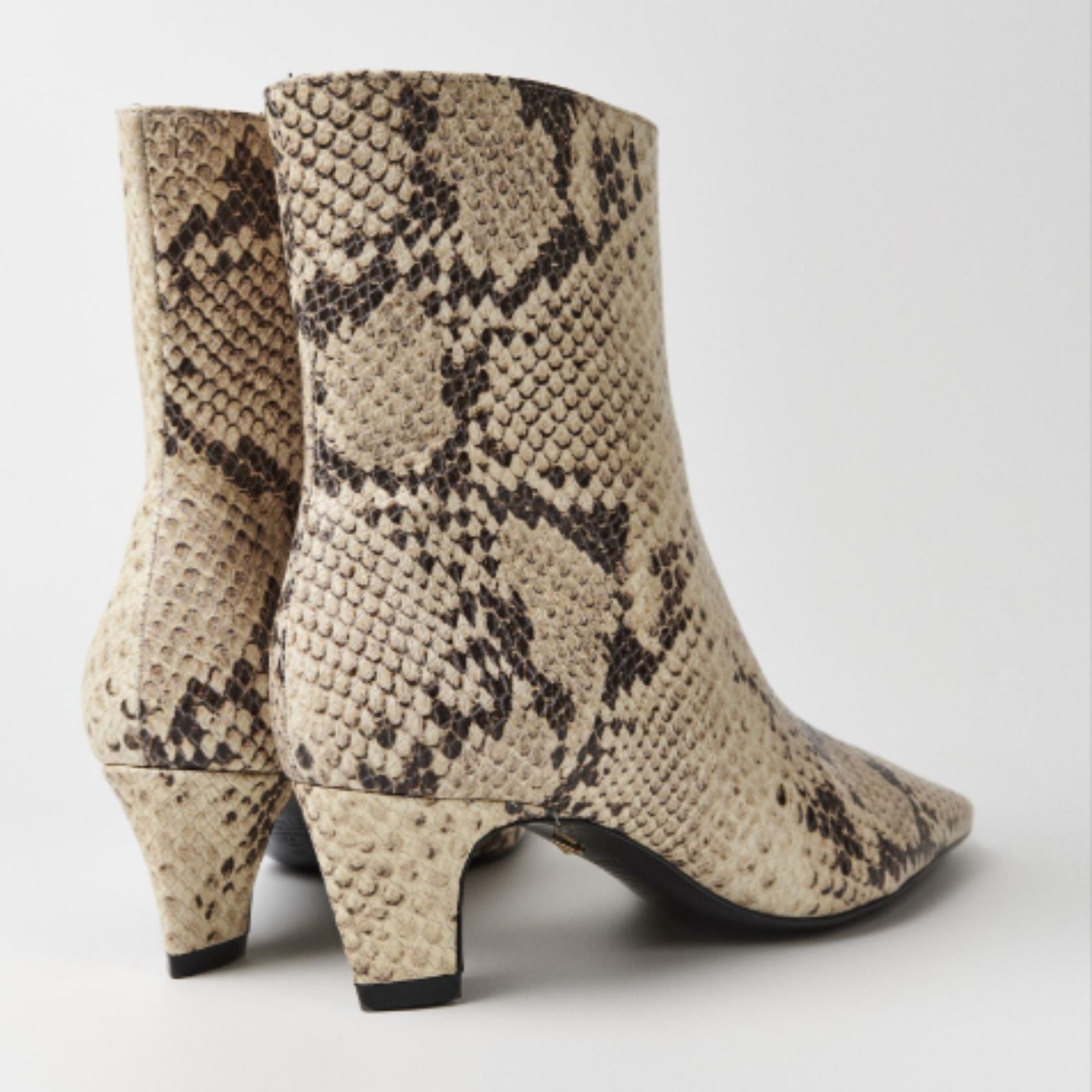 Dellia Leather Bootie Women's Mid Heel Ankle Boots - 2.4 Inch Heel Height, Style S2206900020001 | Perfect for Office, Party & Casual Wear
