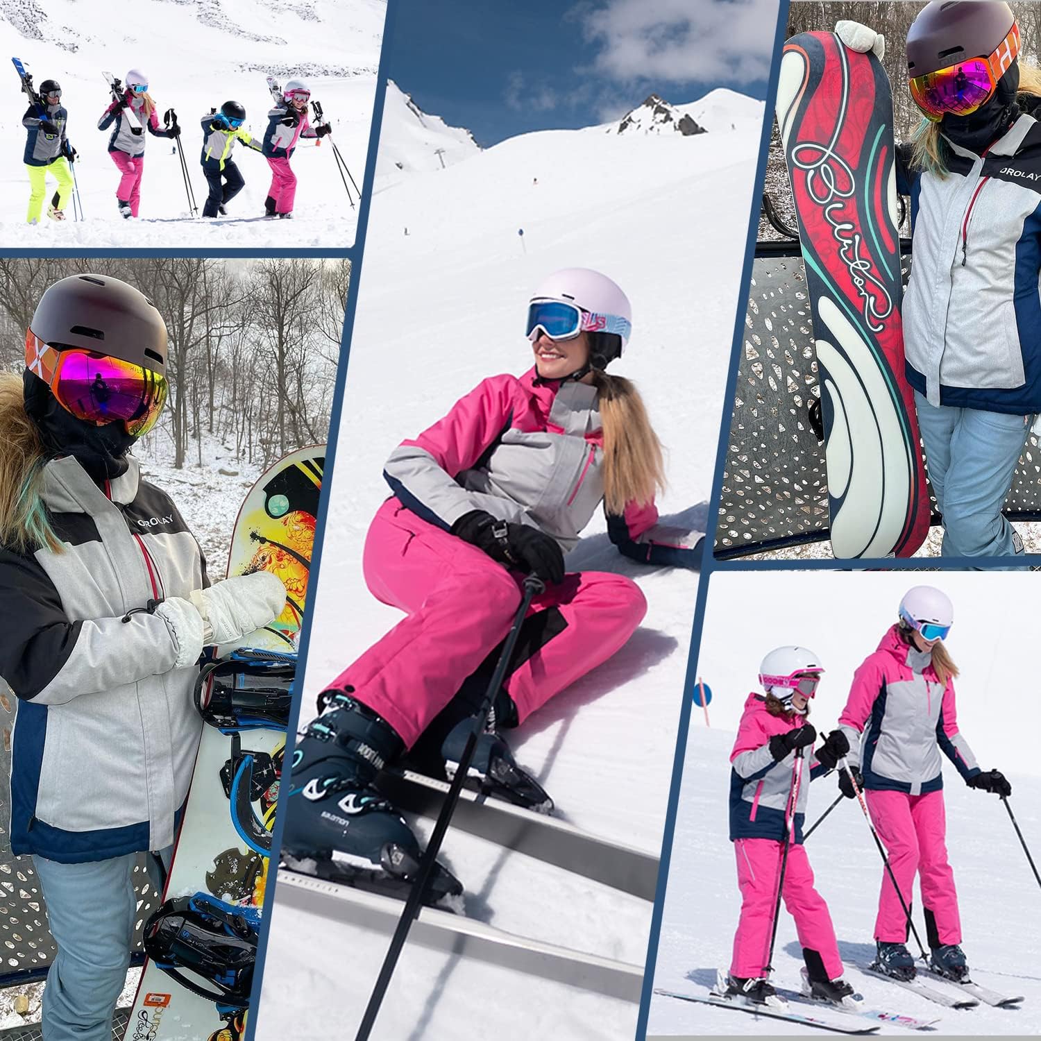 Orolay Women's Waterproof Winter Ski Jacket - Insulated Snow Coat for Skiing, Snowboarding & Cold Weather Outdoor Activities