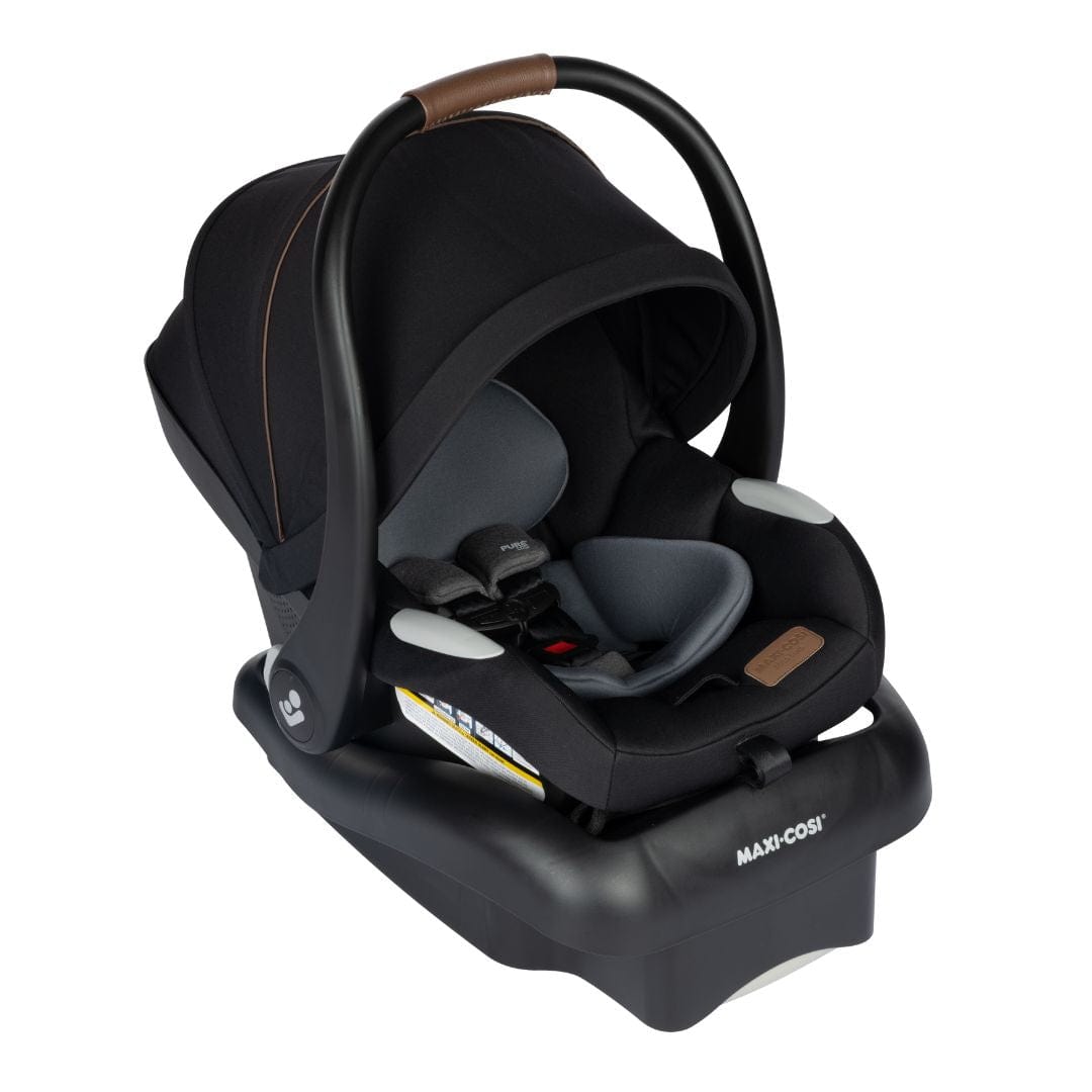 Maxi Cosi Mico Luxe Infant Car Seat with Vegan Leather Grip - Premium Baby Safety Car Seat for Newborns - Perfect for Travel, Shopping & Family Outings