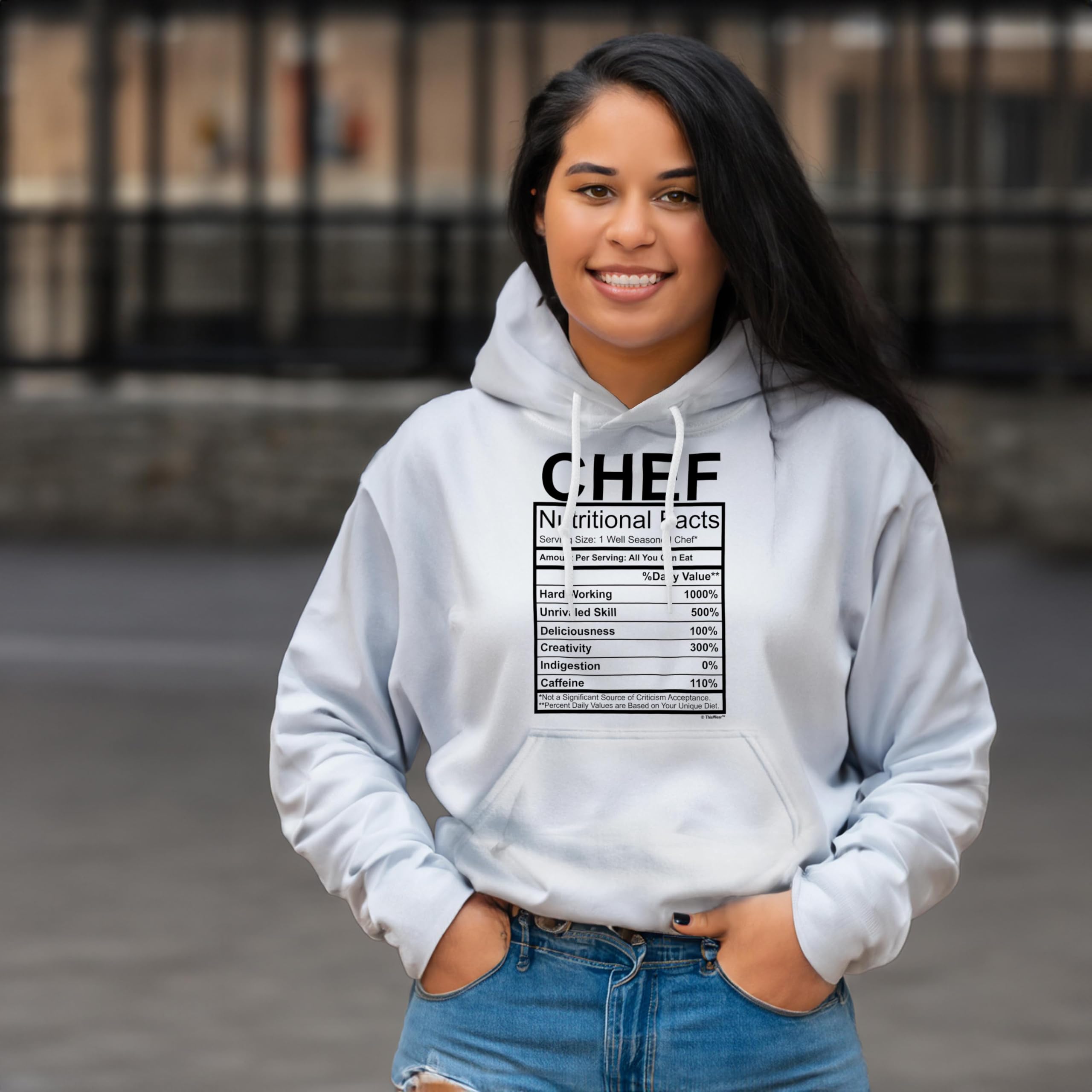 Funny Chef Gift Hoodie - Nutrition Facts Gag Sweatshirt for Cooking Enthusiasts | Perfect for Kitchen Pranks, Birthday Gifts & Culinary Humor