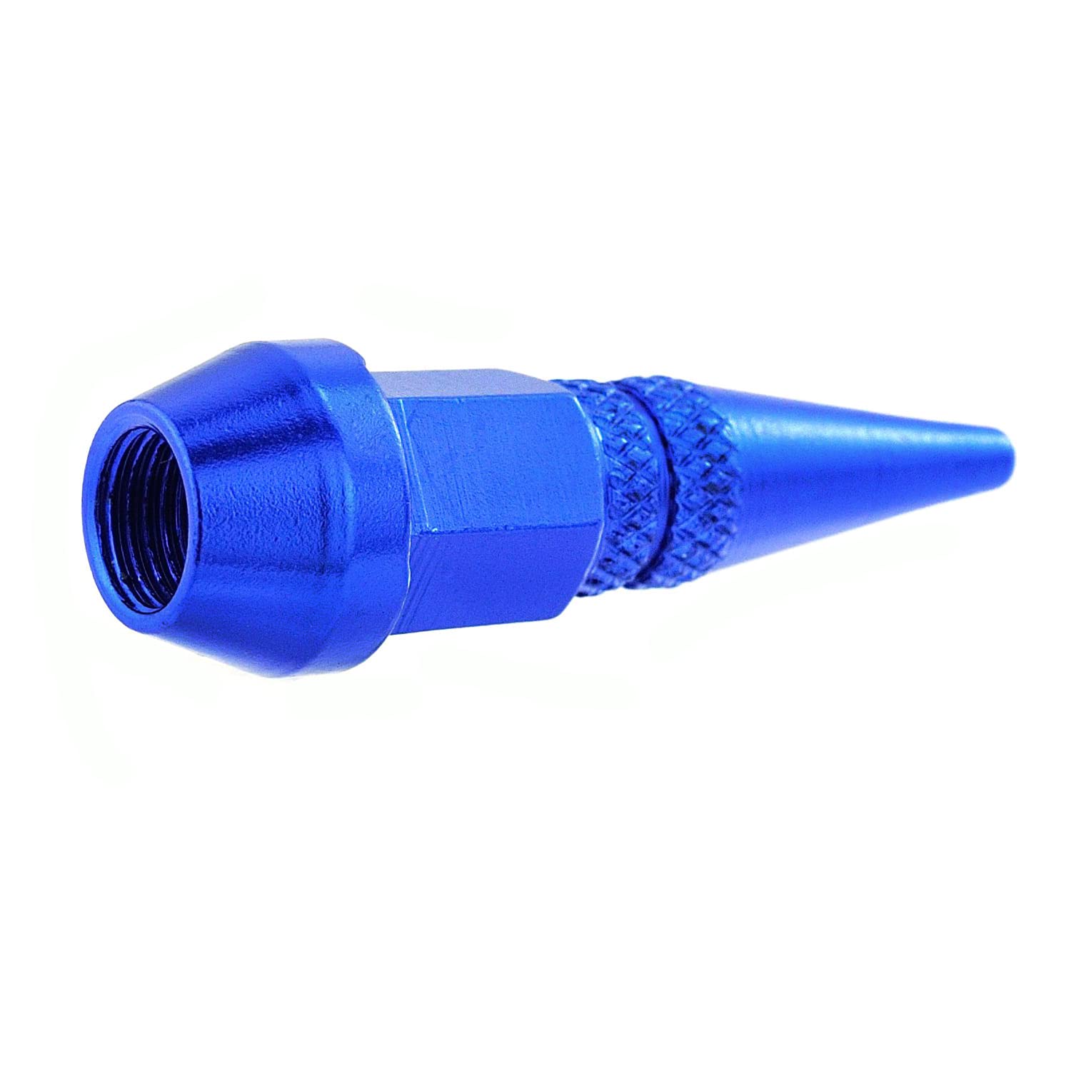 Lunsom Metal Tire Valve Caps - 4PCS Blue for Car, Motorcycle & Bike - Durable Air Pressure Covers for Road Trips & Commuting