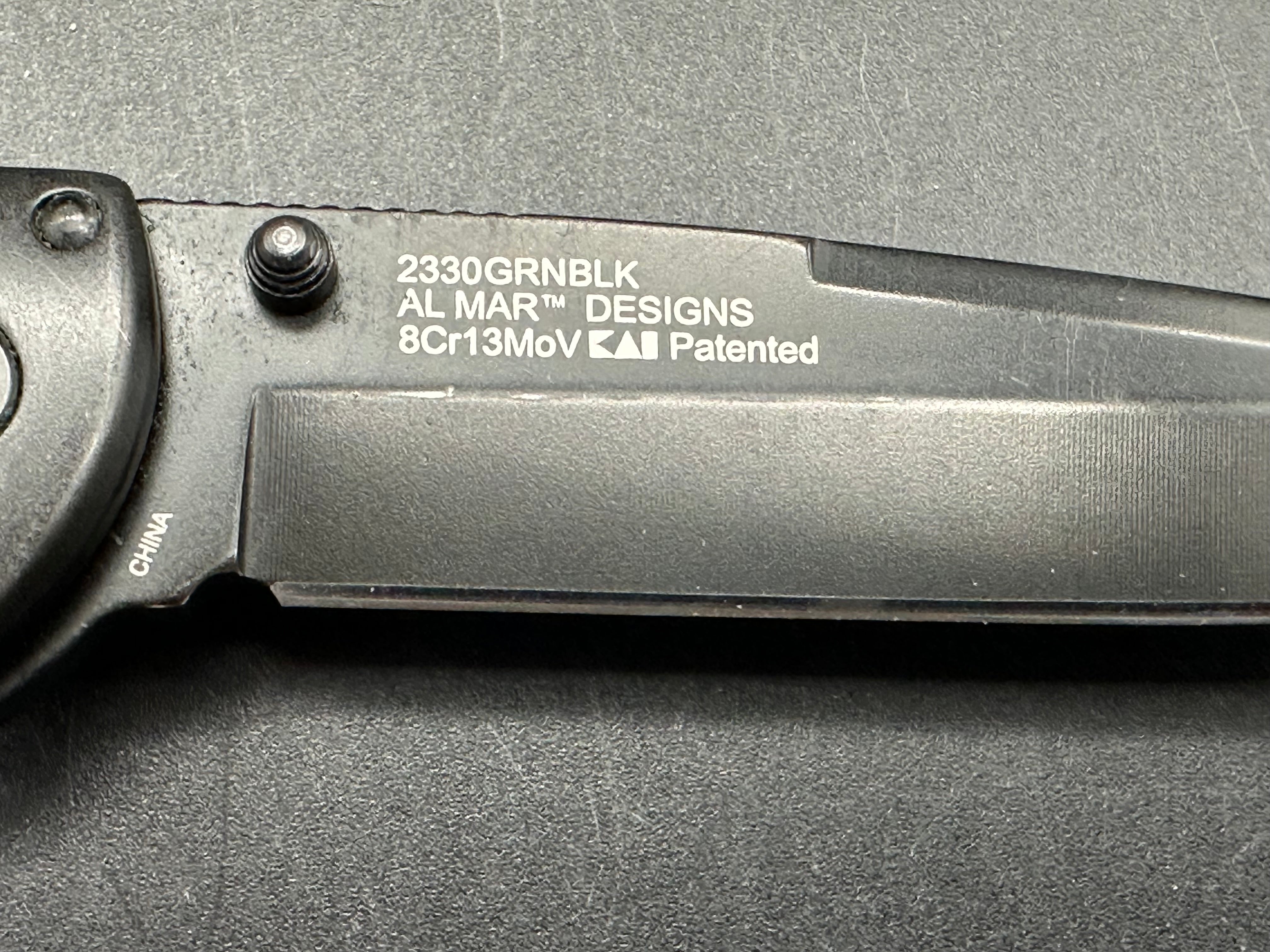 Kershaw Al Mar 4 Black & Green Spring Assisted Pocket Knife - EDC, Outdoor Camping & Survival Gear