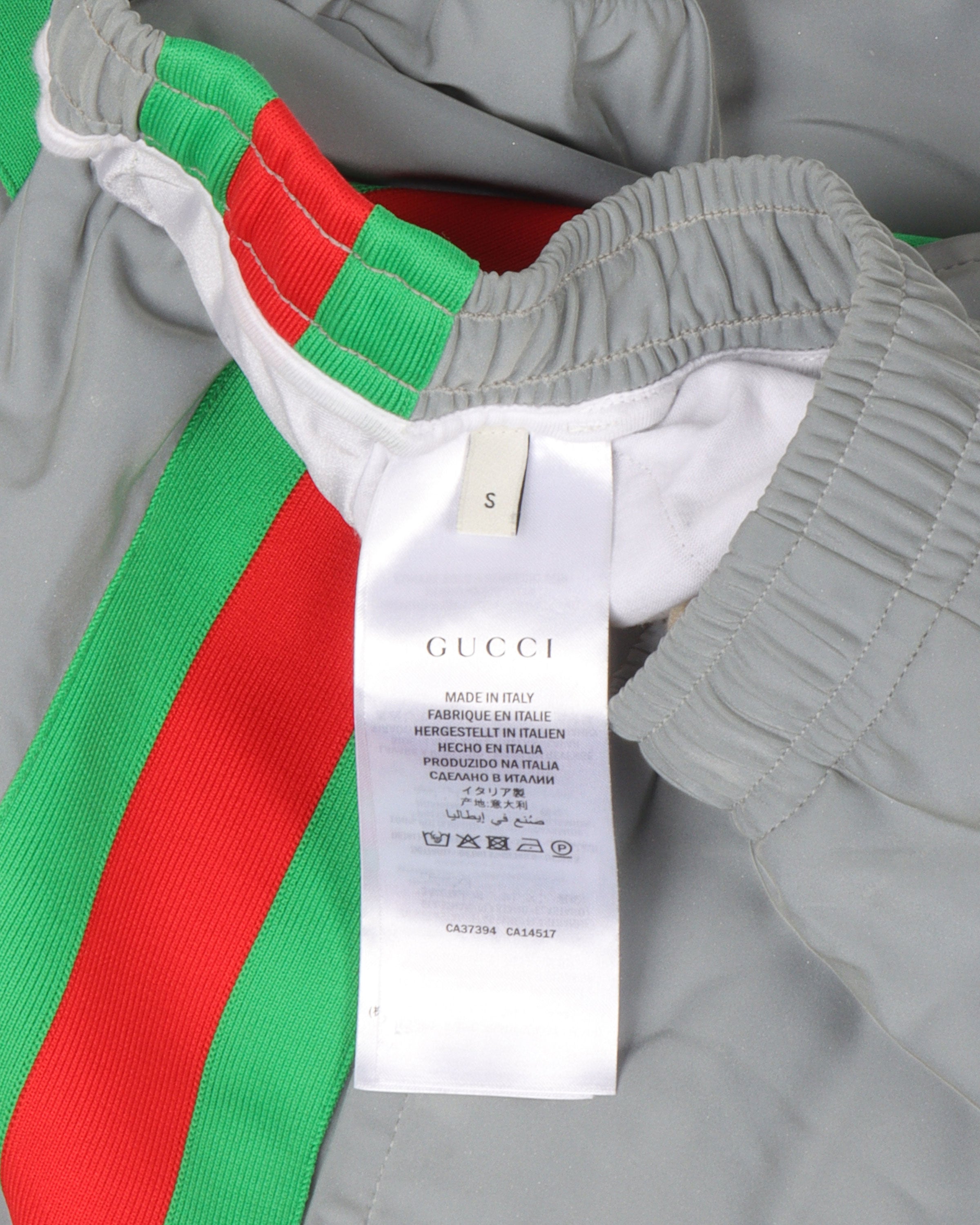 Gucci 3M Reflective Track Pants for Men & Women | High-Fashion Jogging Pants with Reflective Stripes | Perfect for Running, Gym, and Streetwear Fashion